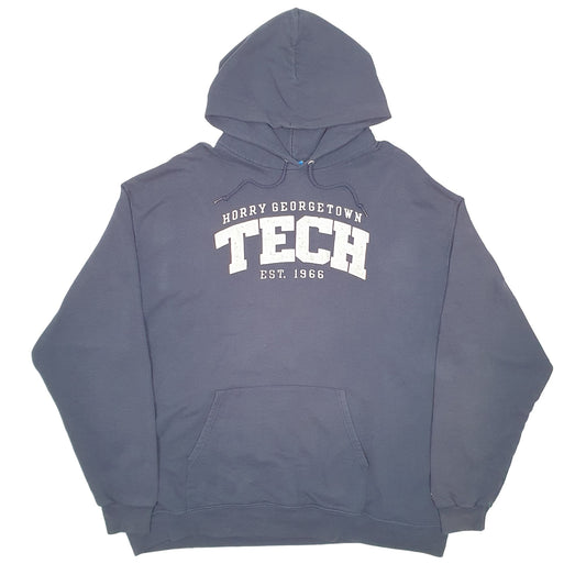 Mens Navy Champion Horry Georgetown Tech College Hoodie Jumper