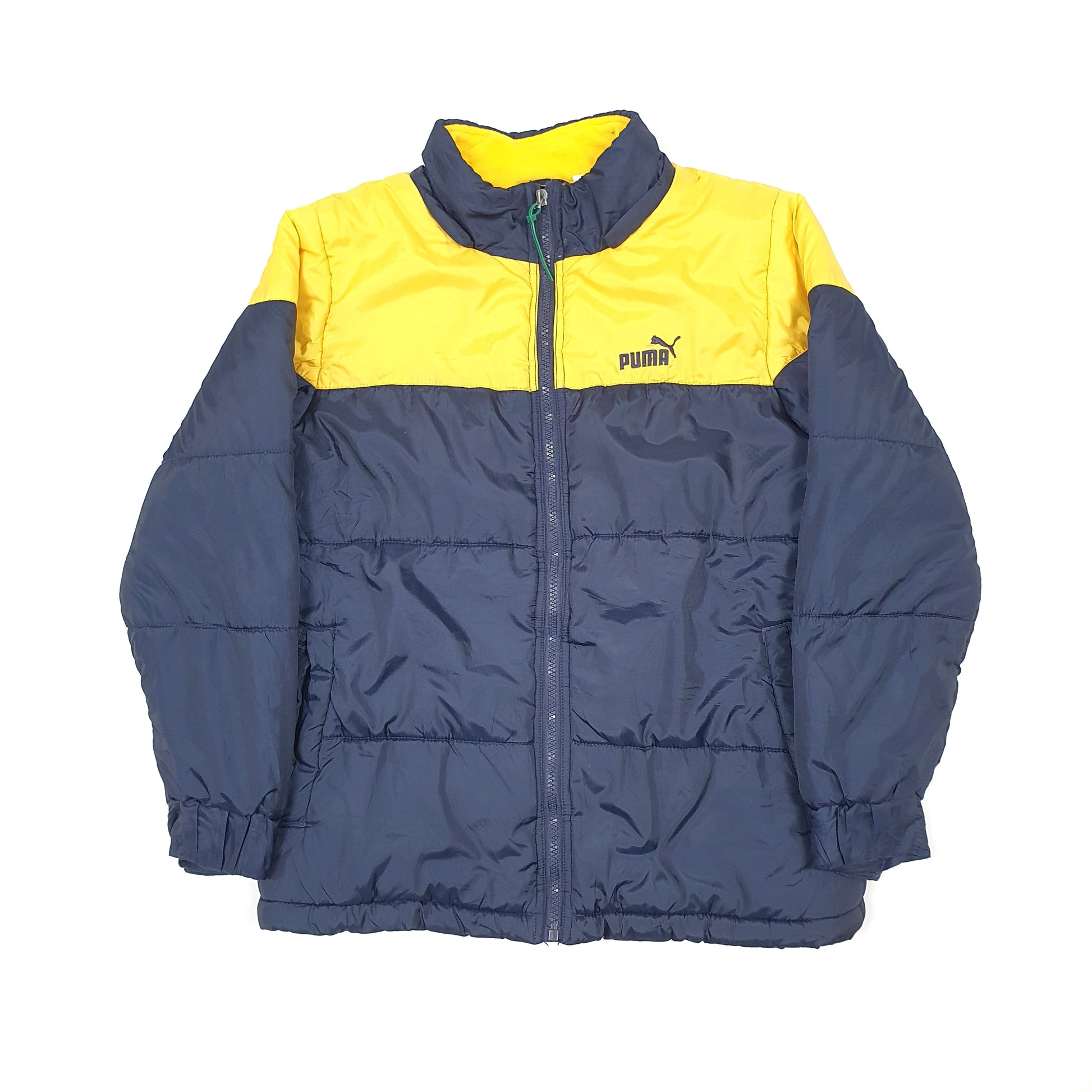 Womens Navy Puma  Puffer Jacket Coat