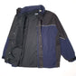 Mens Navy Fila Hooded  Coat
