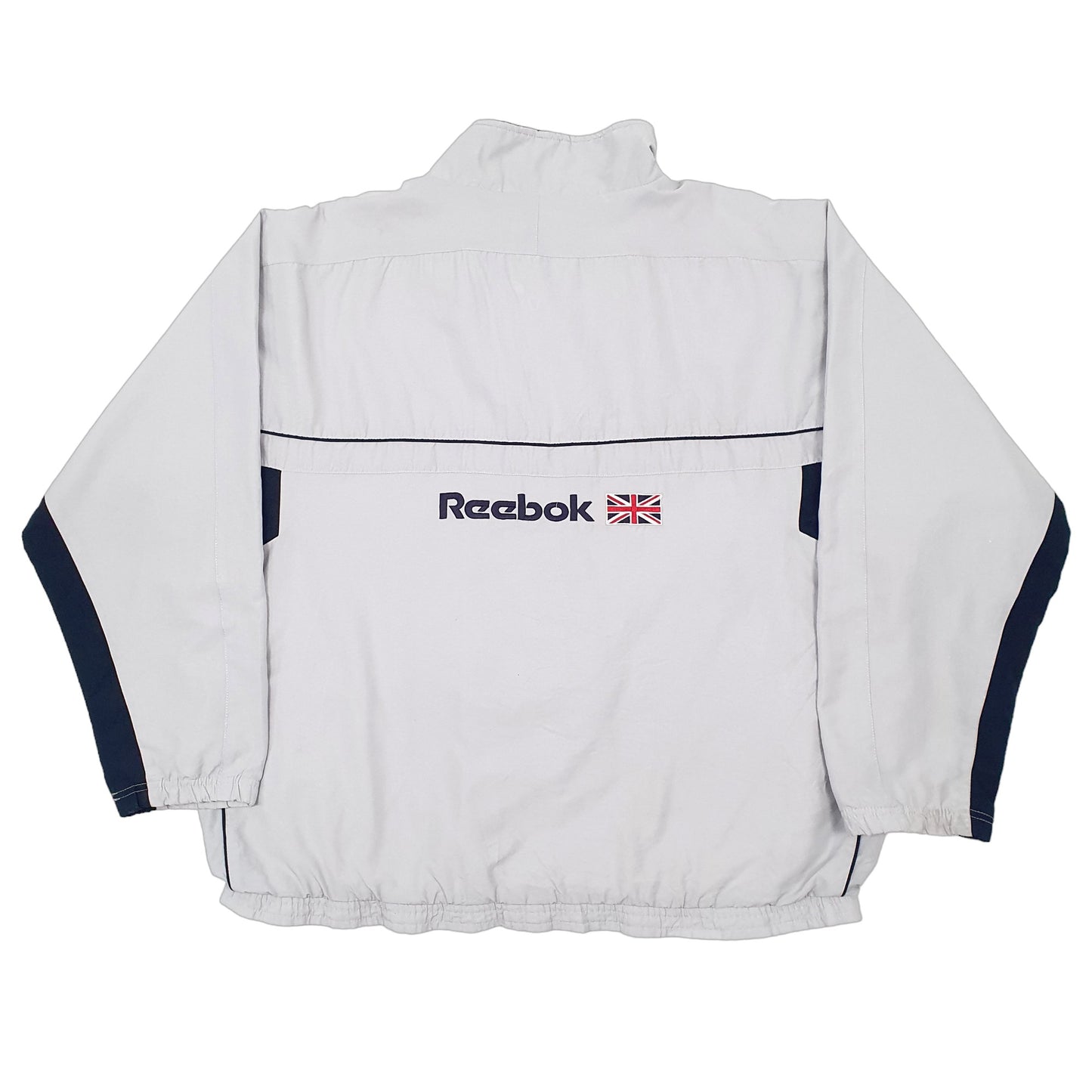 Mens Grey Reebok Vintage Spellout  Coat