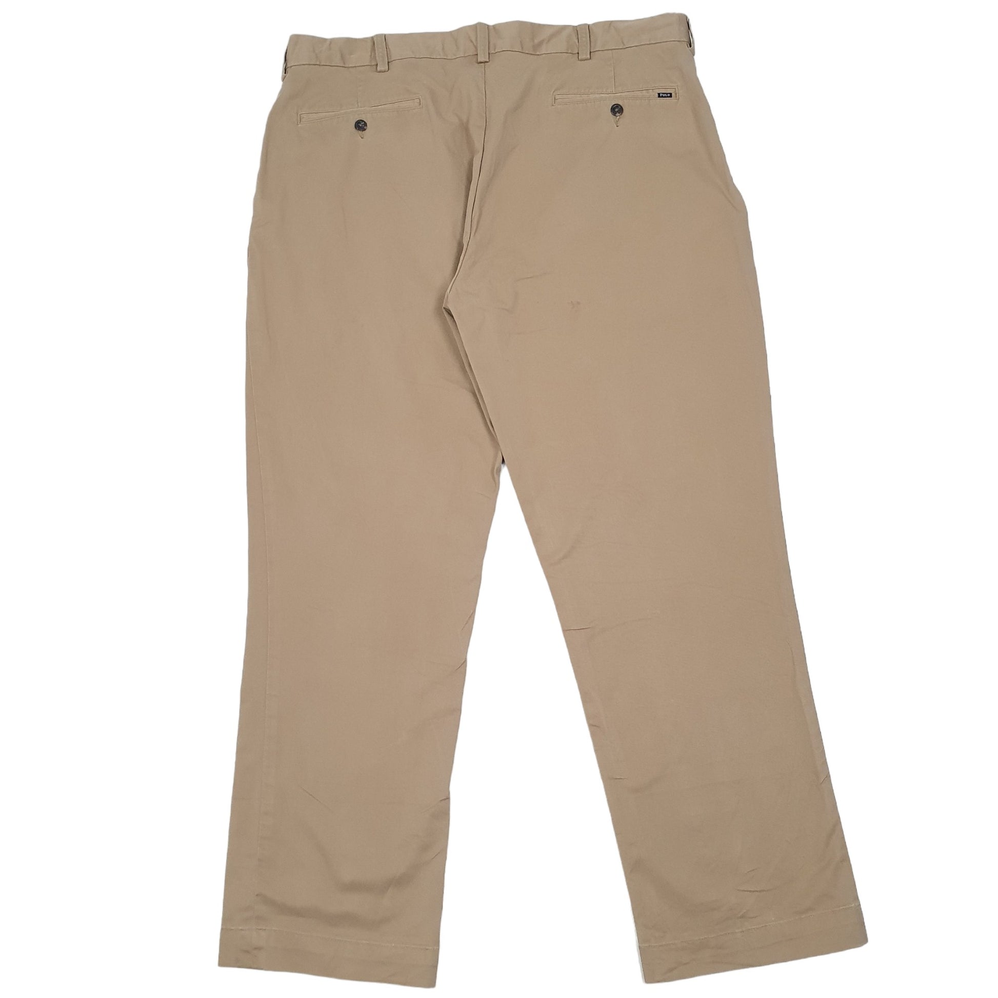 Mens Beige Polo Ralph Lauren Stretch Classic Fit Chino Trousers