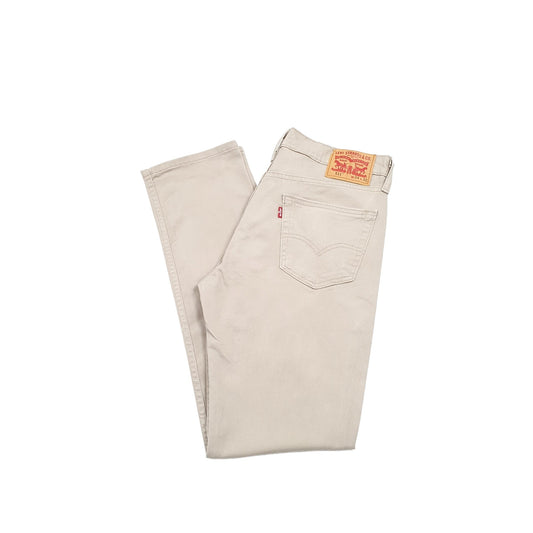 Levis 511 Slim Fit Jeans W34 L31 Beige