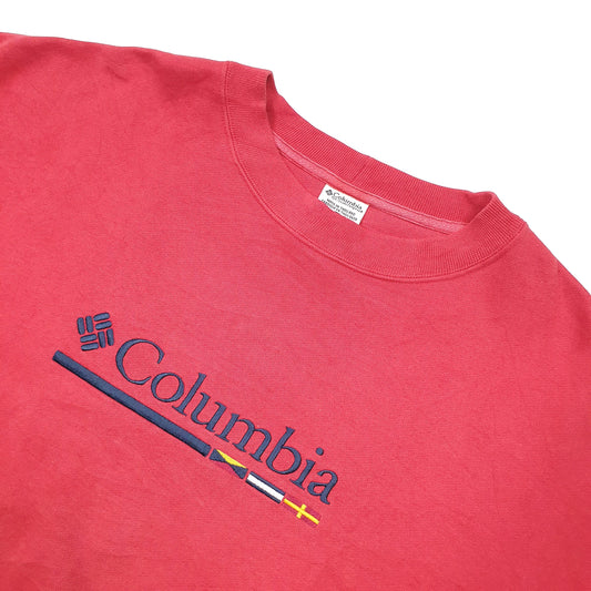 Columbia Sportswear Spellout Crewneck XL Red