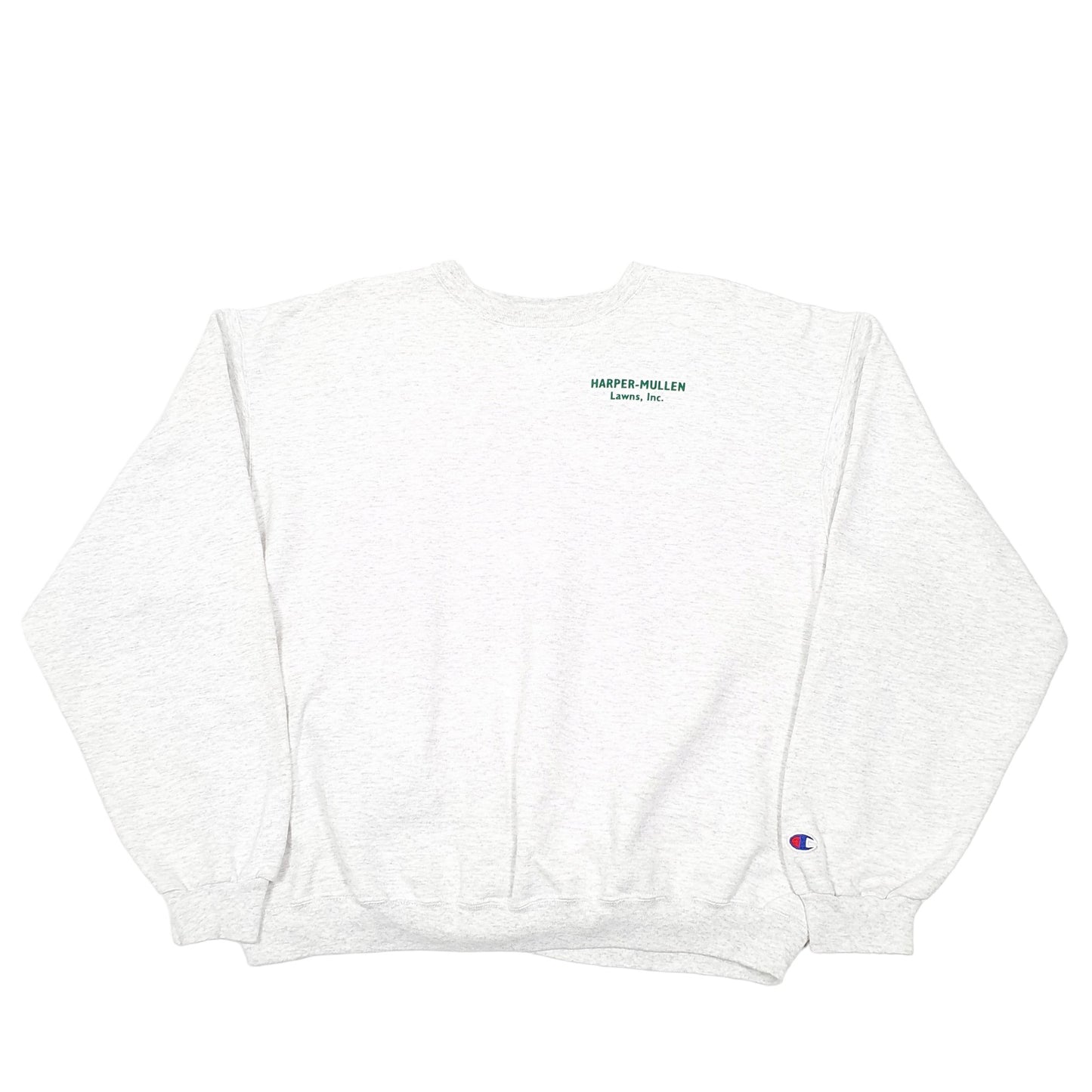 Mens Grey Champion Lawn Co Crewneck Jumper