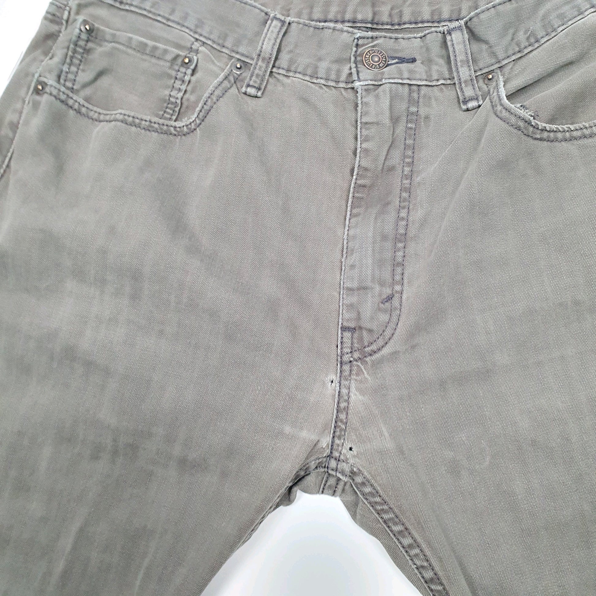 Levis 505 Regular Fit Jeans W36 L30 Khaki