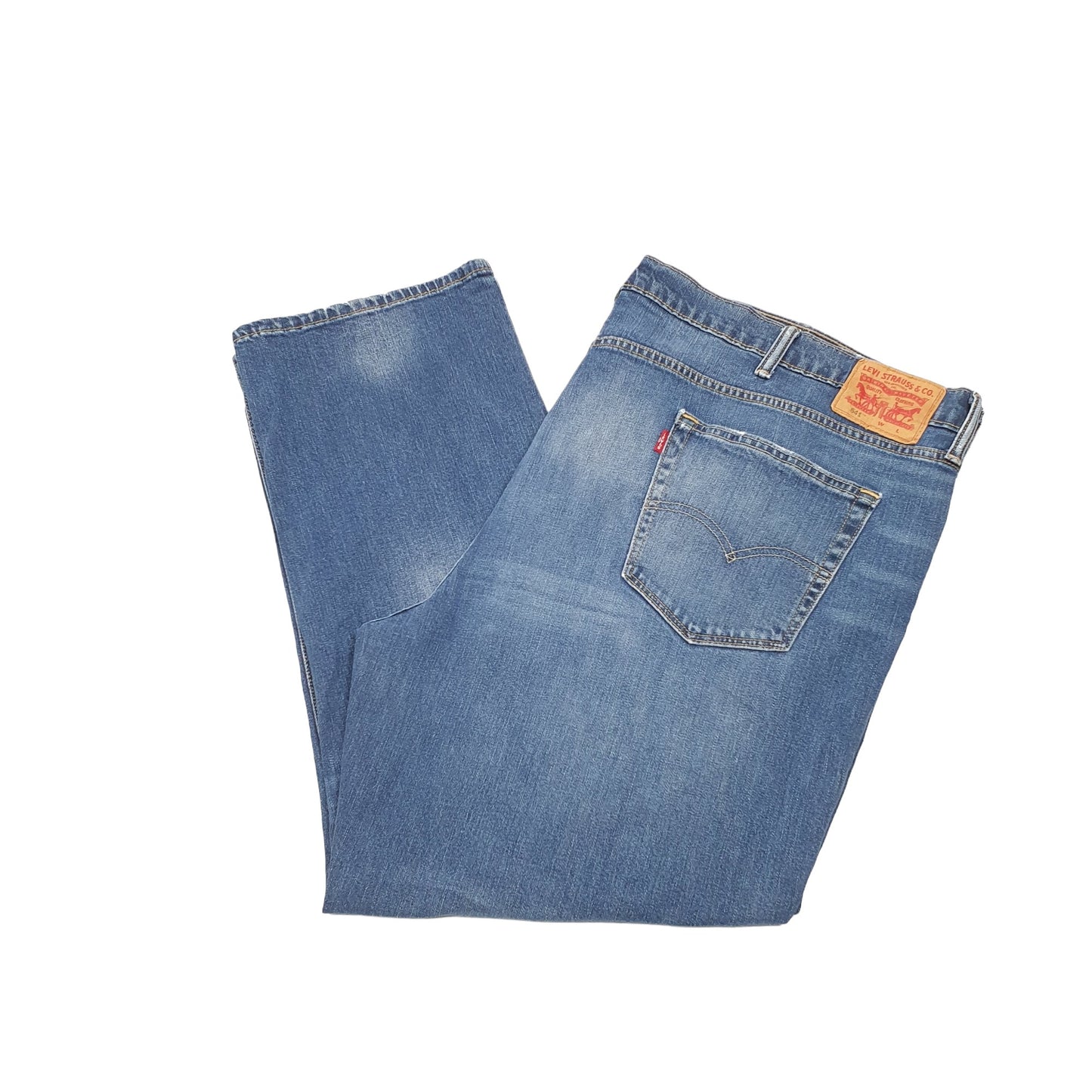 Levis 541 Tapered Fit Jeans W52 L28 Blue