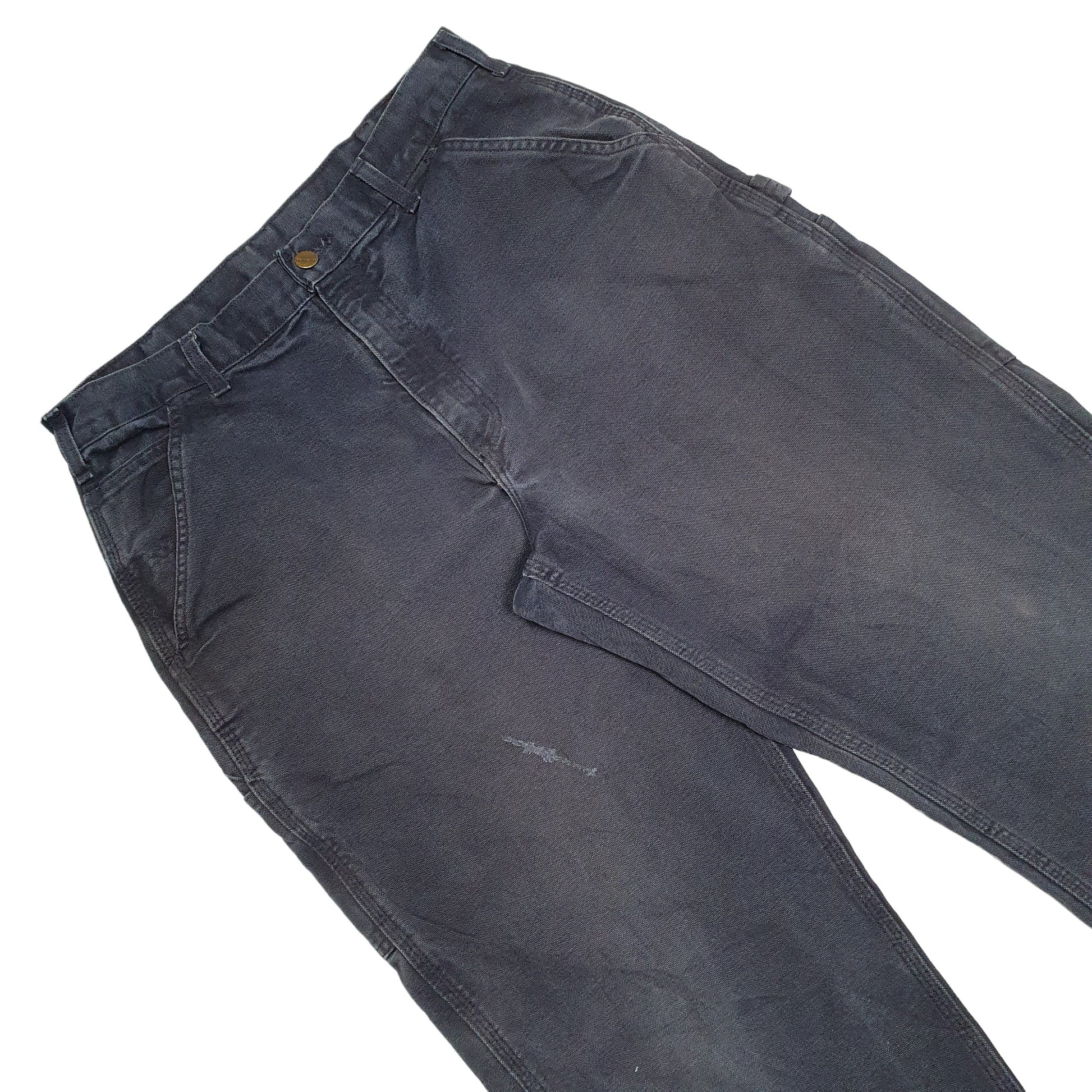 Mens Black Carhartt  Carpenter Trousers