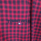 Tommy Hilfiger Flannel Overshirt Shacket Long Sleeve Regular Fit Check Shirt Red