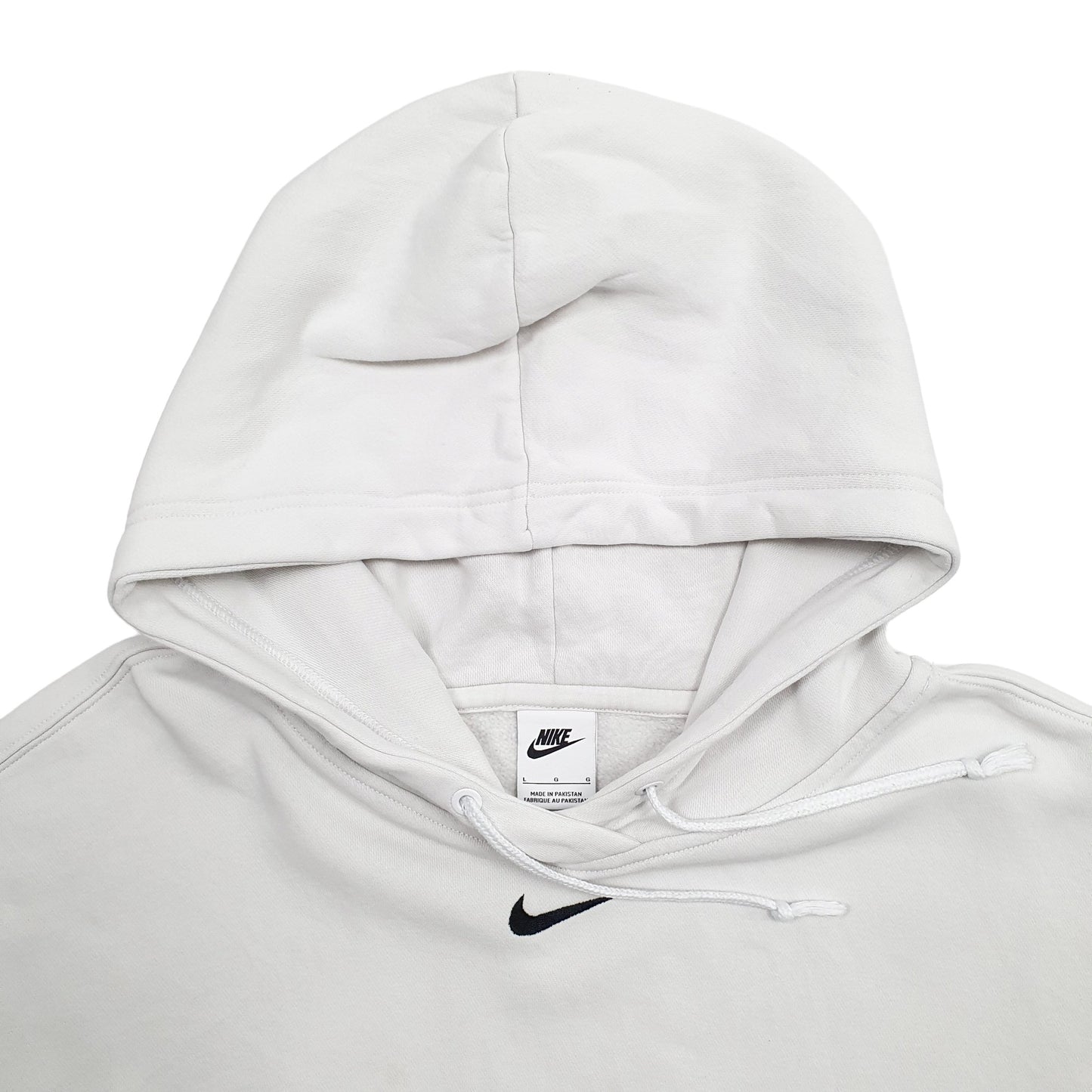Mens White Nike Labelled L measures XL Hoodie Jumper
