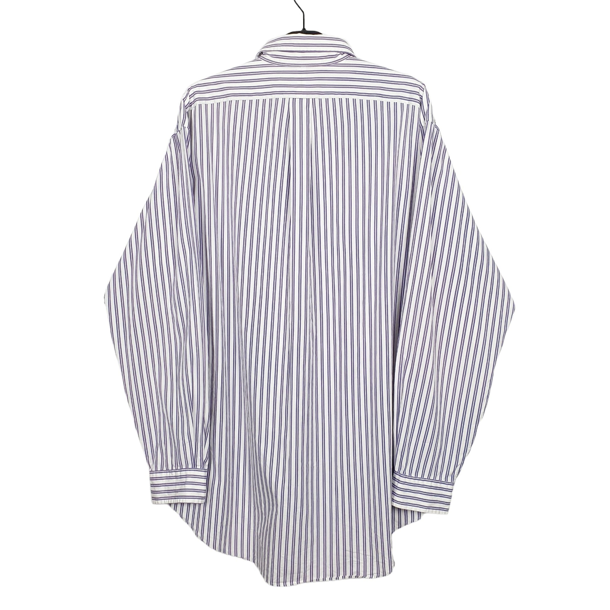 Ralph Lauren Long Sleeve Classic Fit Pinstripe Shirt Purple
