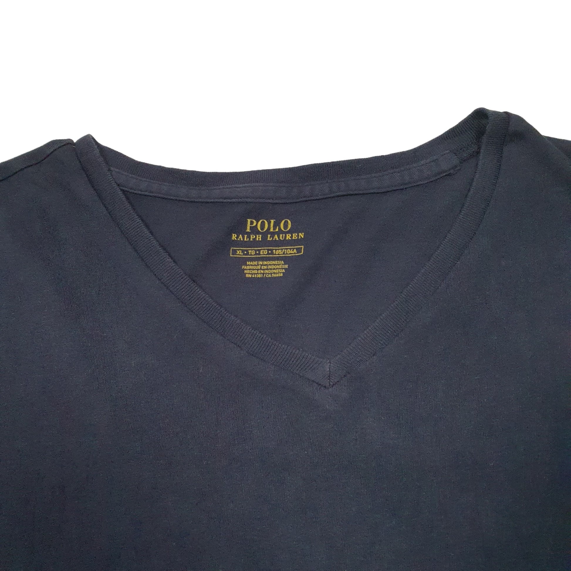 Mens Navy Ralph Lauren Polo V Neck Short Sleeve T Shirt