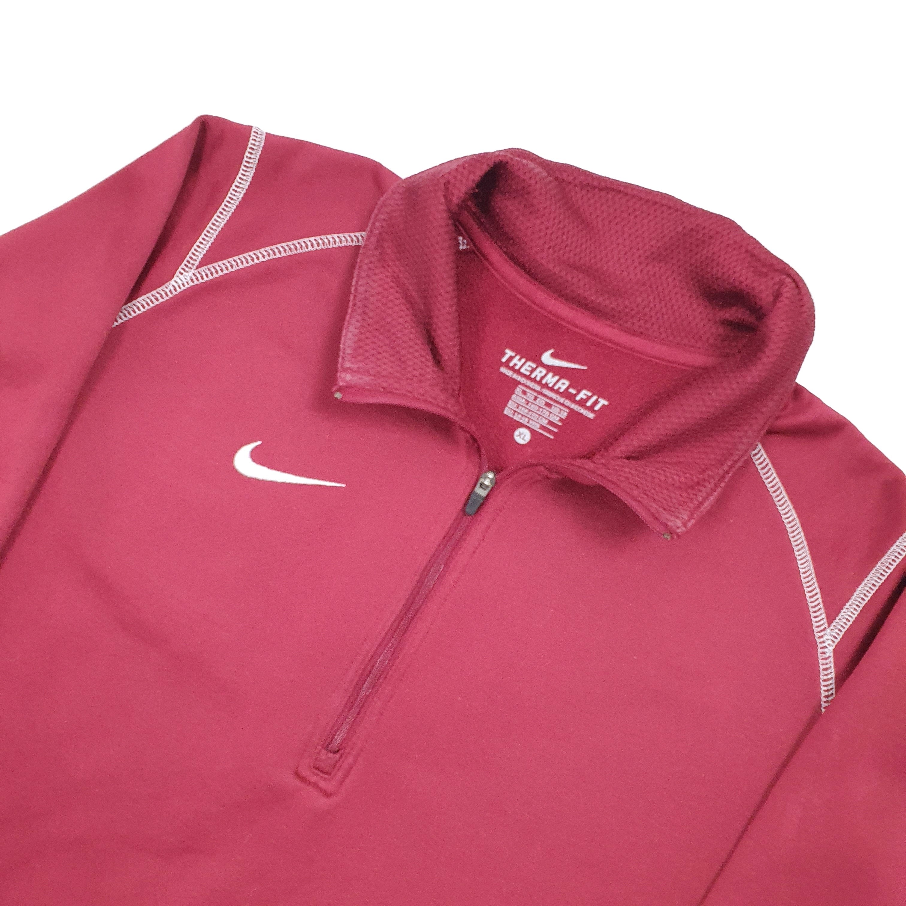 pink nike half zip men's