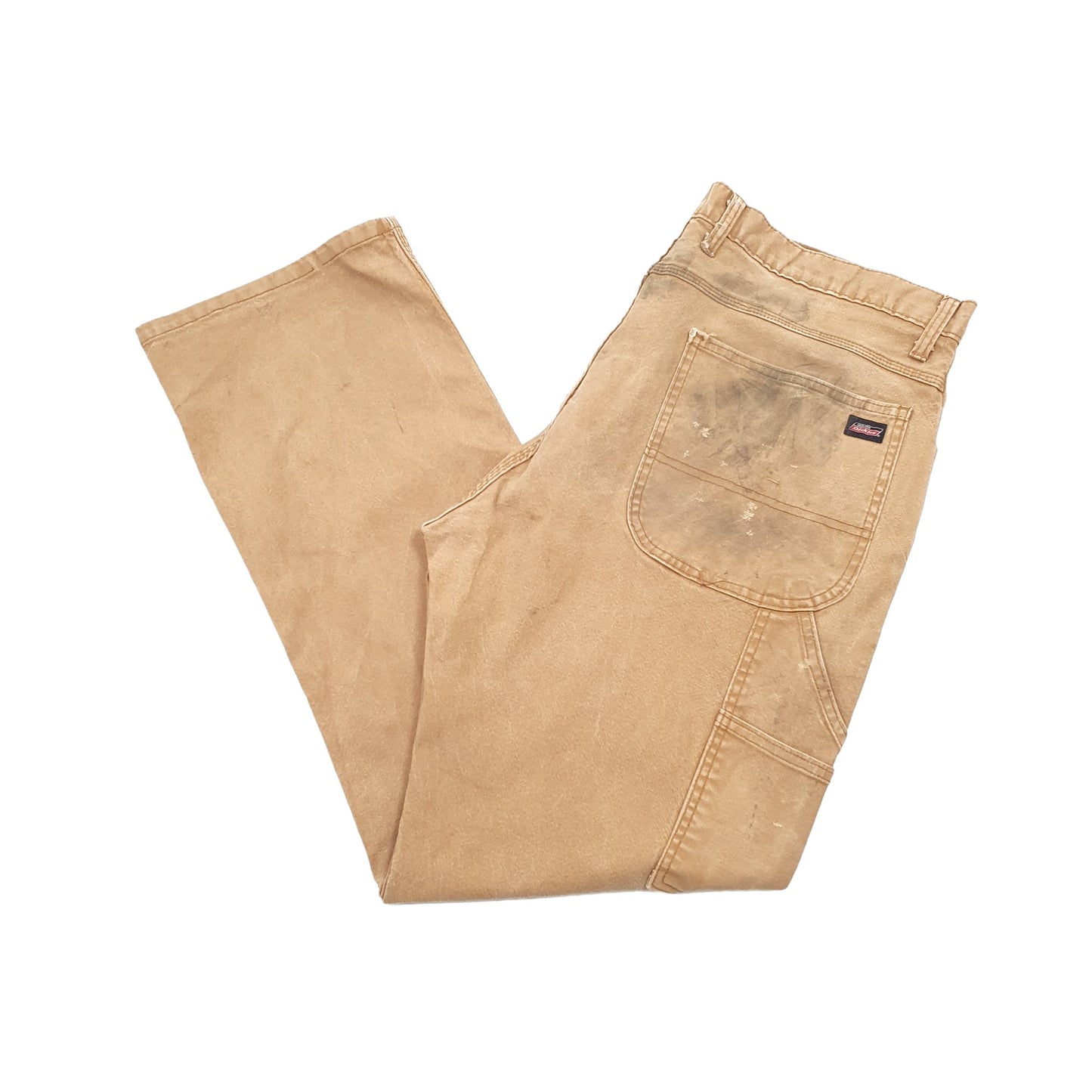 Mens Dickies Brown Carpenter Trousers W38 L31 Brown