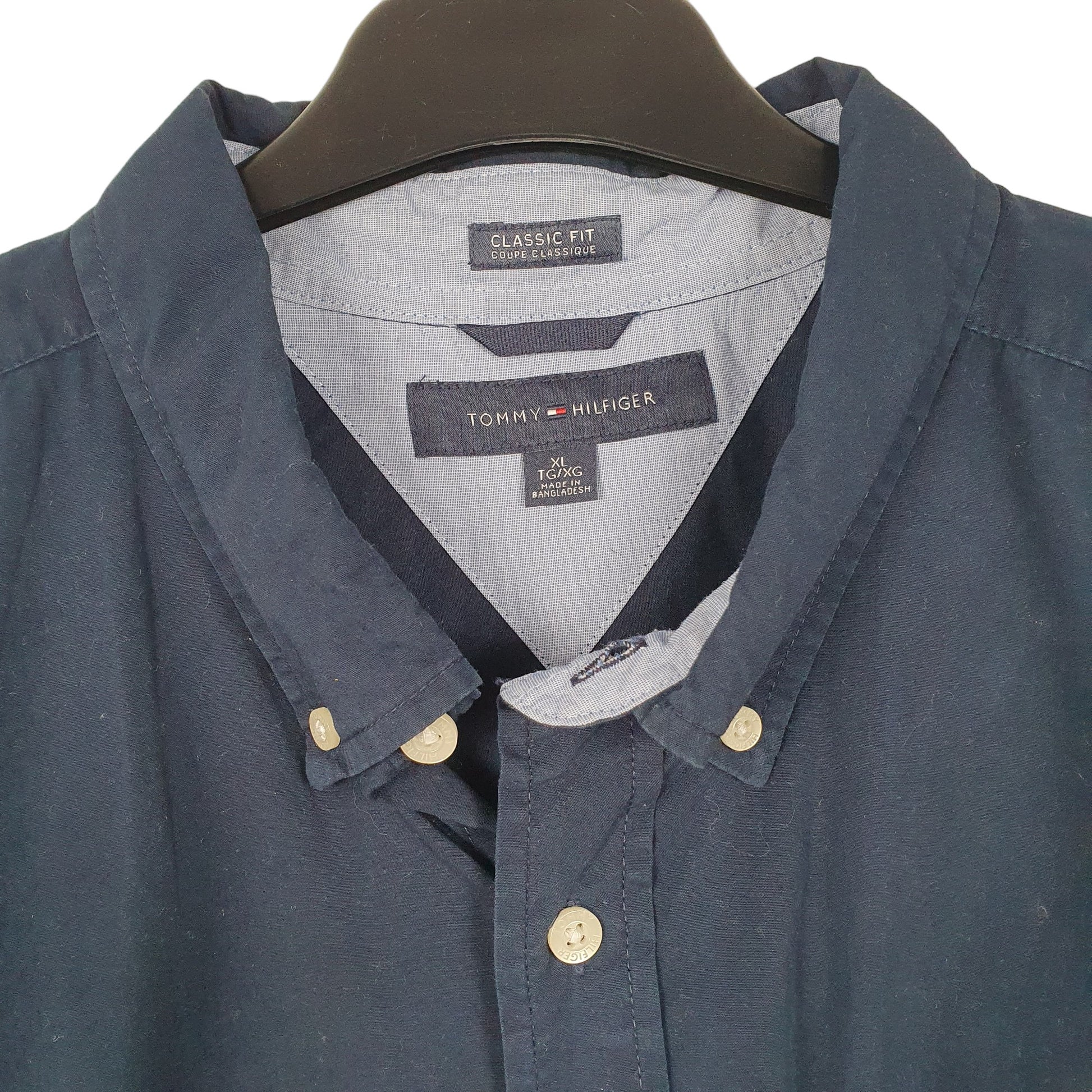 Mens Navy Tommy Hilfiger  Short Sleeve Shirt