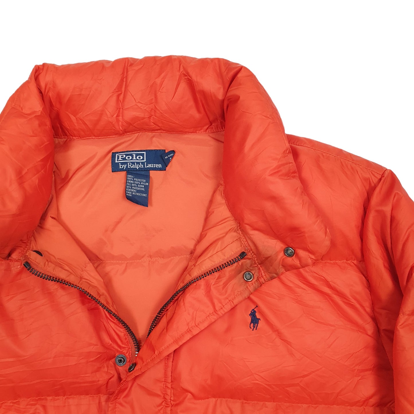 Mens Orange Polo Ralph Lauren  Puffer Jacket Coat