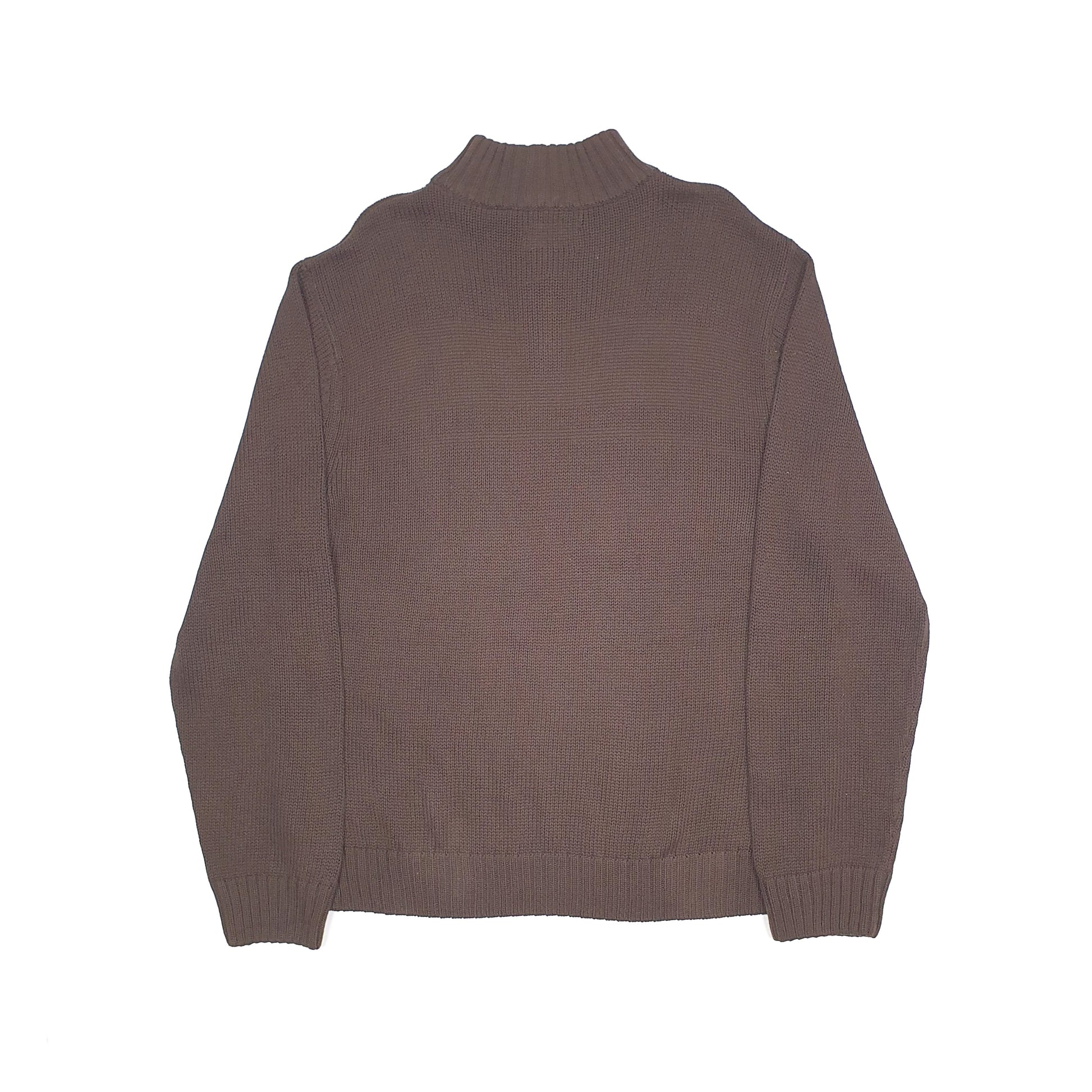 Chaps Quarter Zip XL Brown