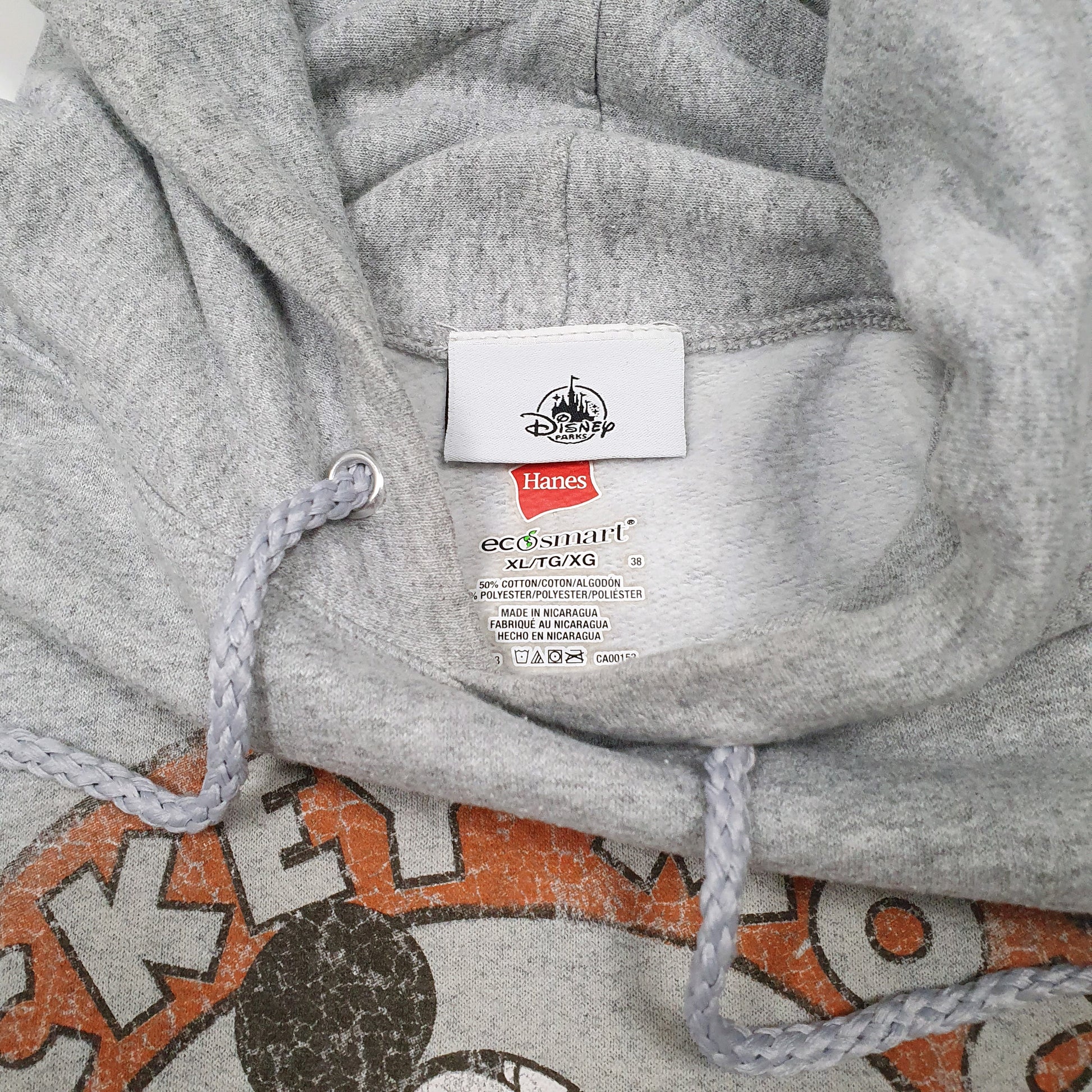 Mens Grey Disney Mickey Mouse Hoodie Jumper