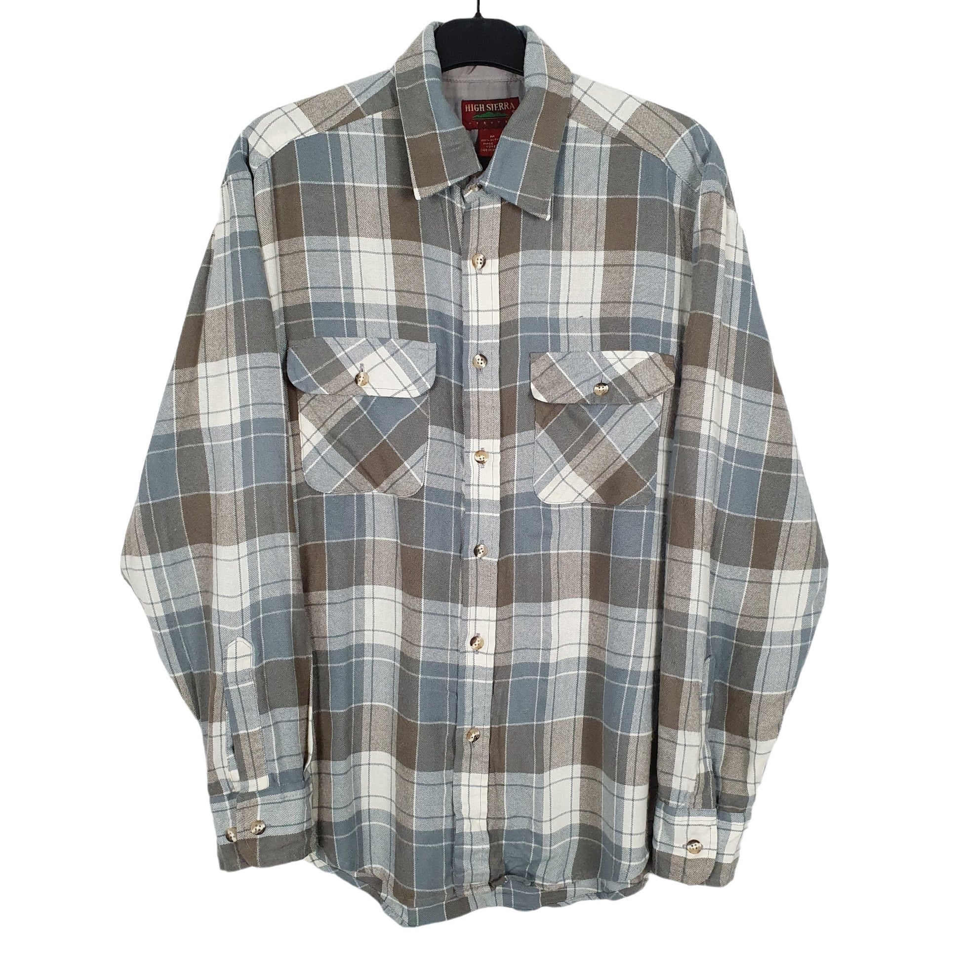 High Sierra Flannel Shacket Long Sleeve Regular Fit Check Shirt Blue