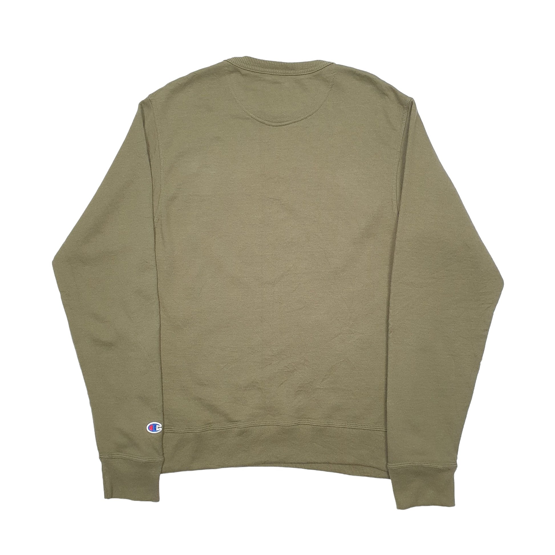 Mens Green Champion  Crewneck Jumper