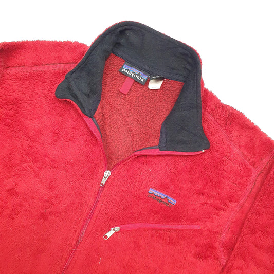 Patagonia Los Gatos Fluffy Quarter Zip Fleece M Red