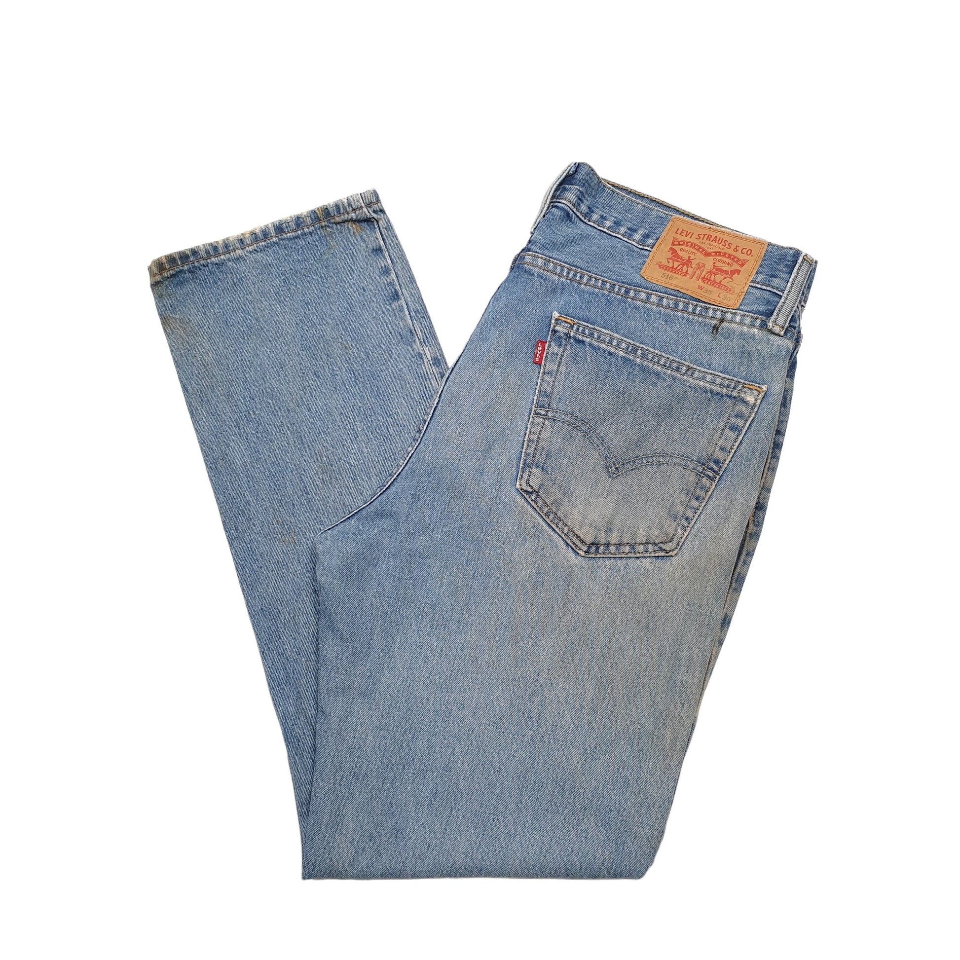 Mens Blue Levis  516 JeansW35 L30