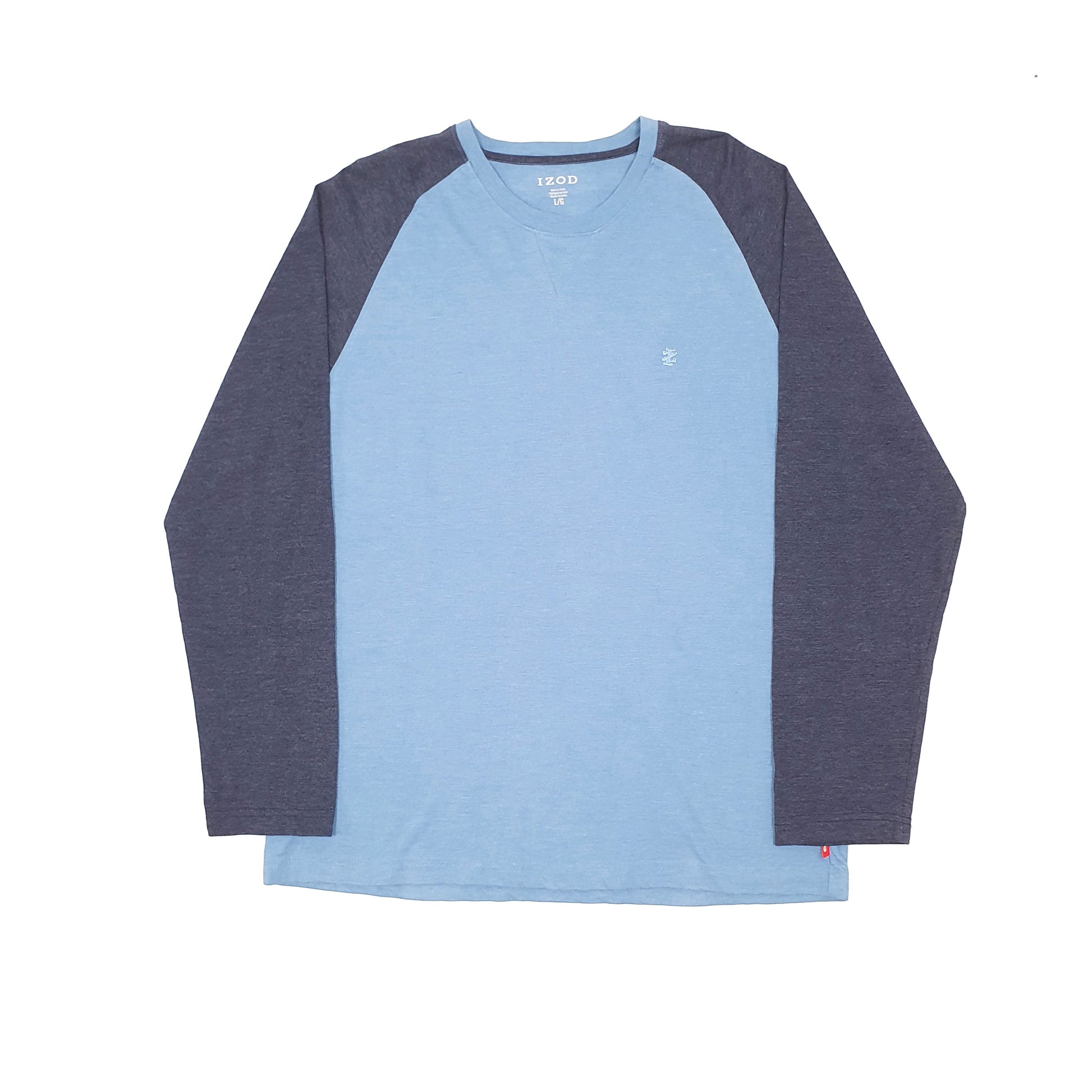 Izod Long Sleeve T Shirt Blue