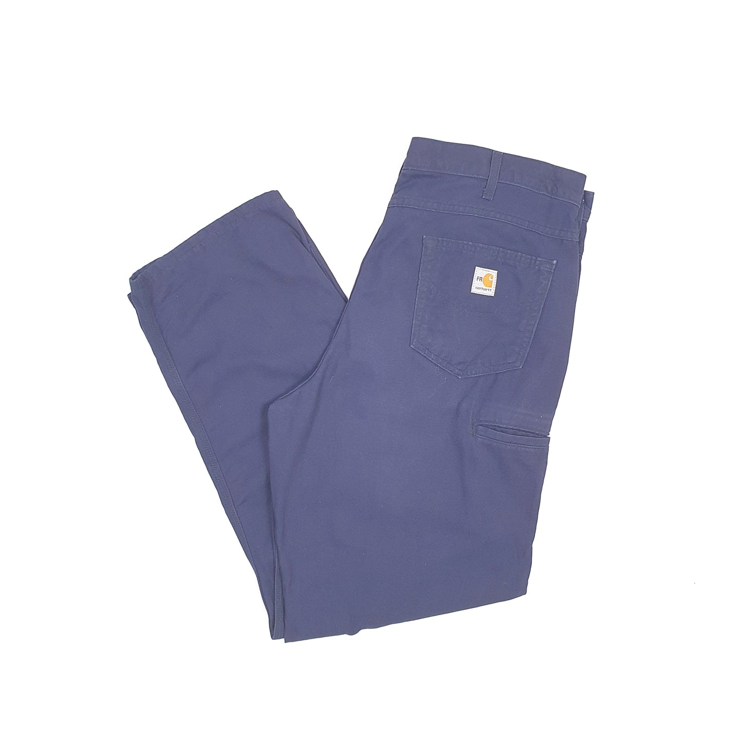 Mens Carhartt Navy Carpenter Trousers W38 L33 Navy