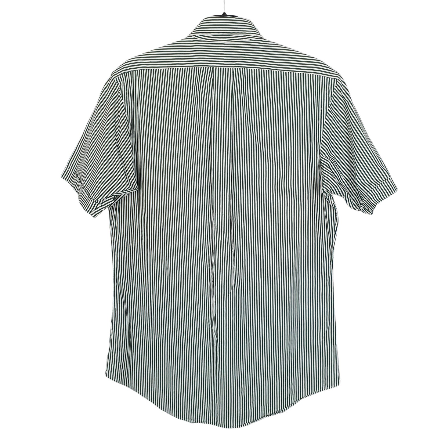 Ralph Lauren Short Sleeve Custom Fit Striped Shirt Green