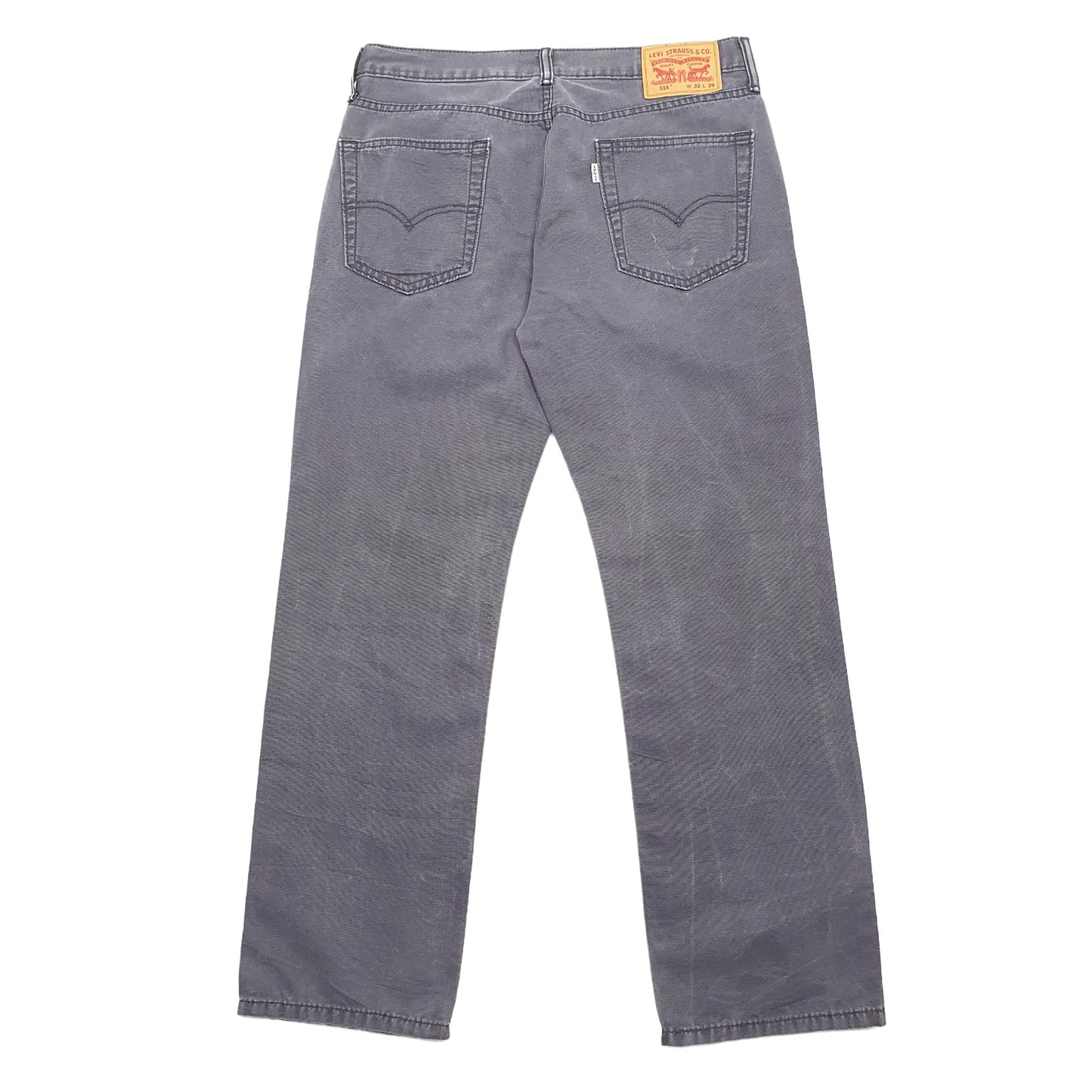Levis 514 Straight Fit Jeans W32 L29 Grey