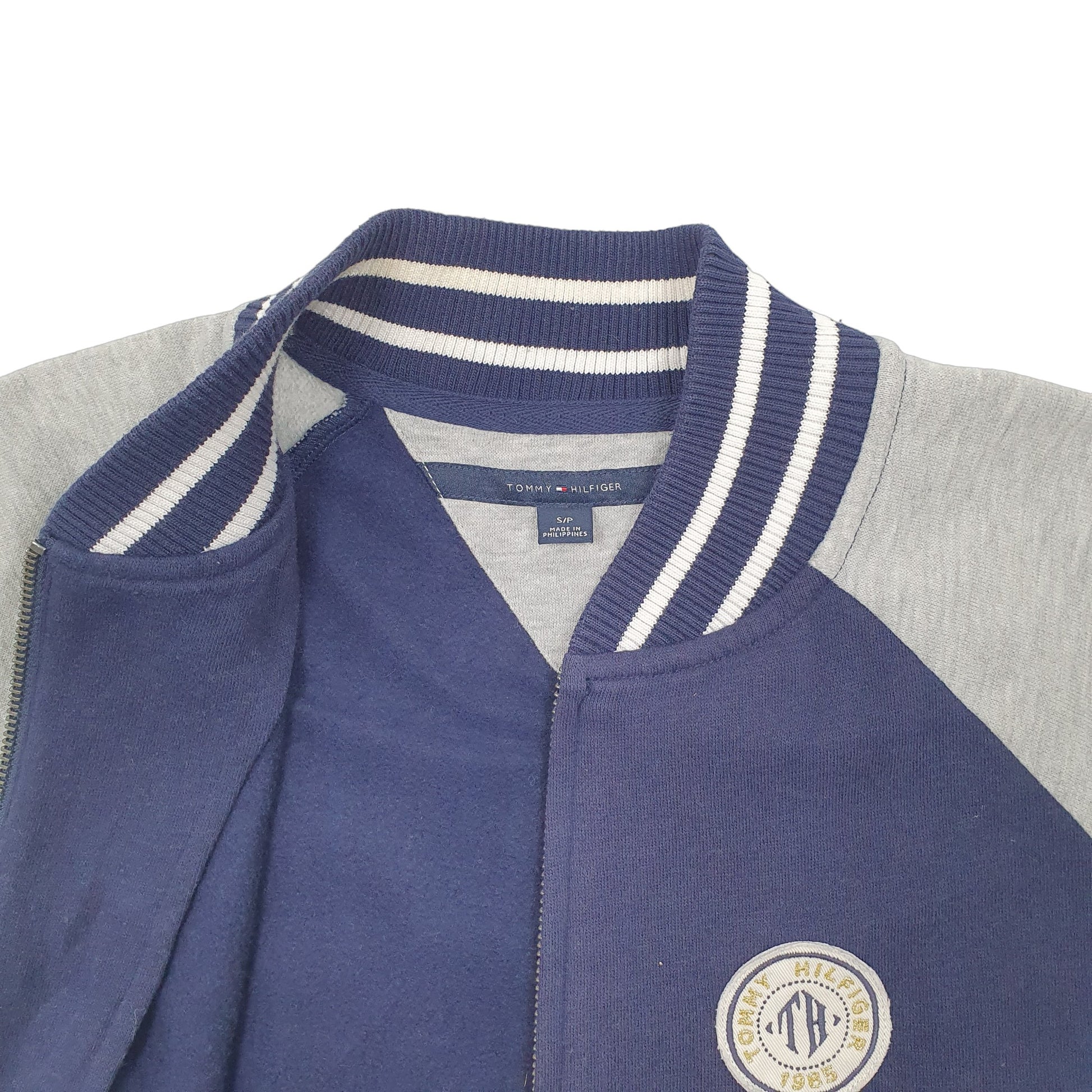 Womens Navy Tommy Hilfiger Varsity Full Zip Jumper