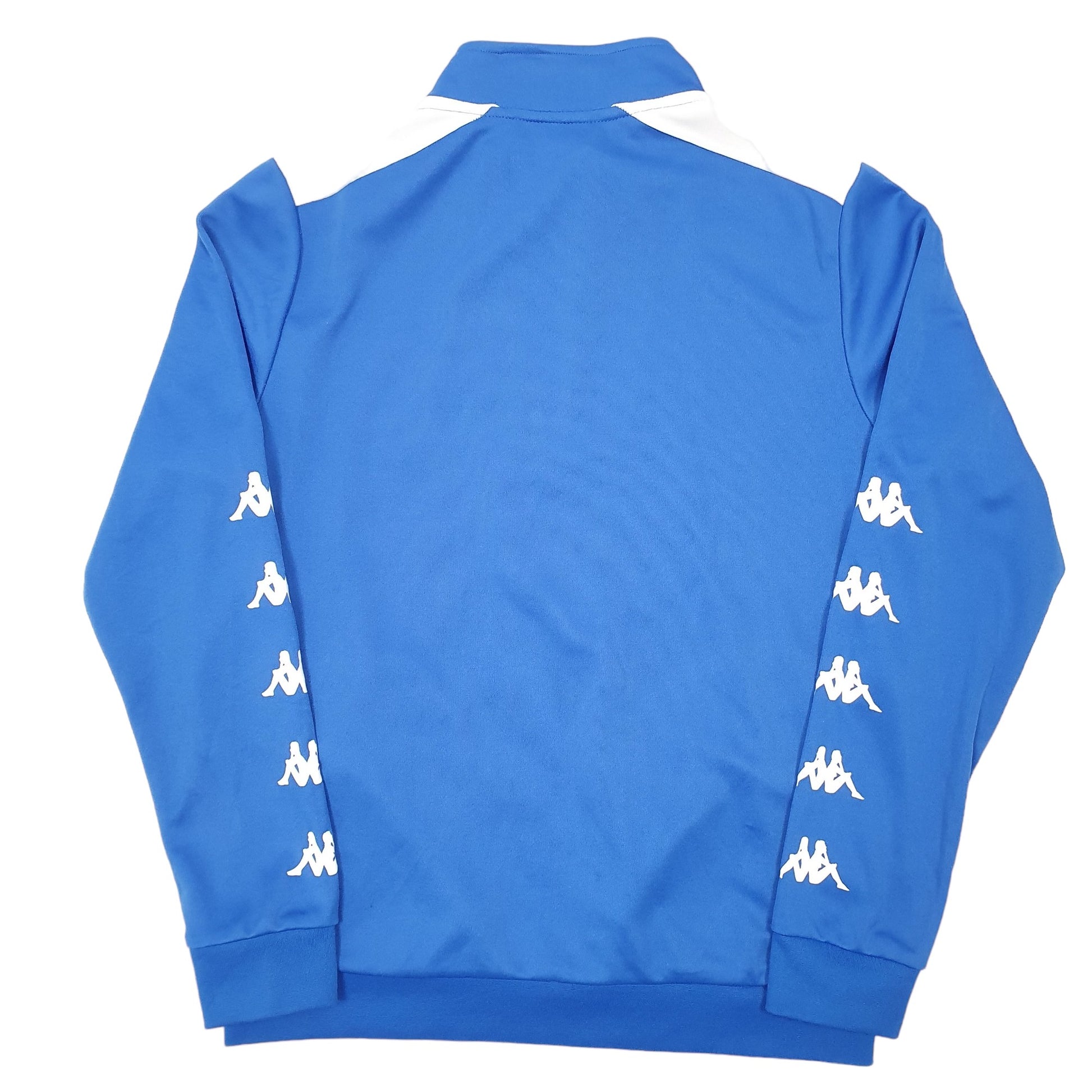 Mens Blue Kappa Cambrian Miners Football Soccer Active Academy Quarter Zip Jumper