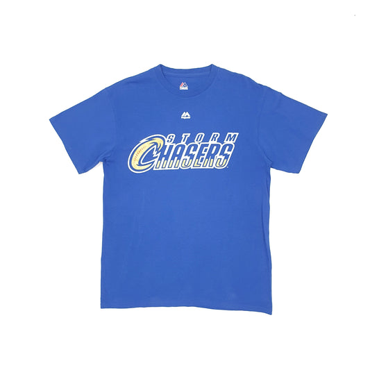 Majestic MLB Omaha Stormchasers Short Sleeve T Shirt Blue