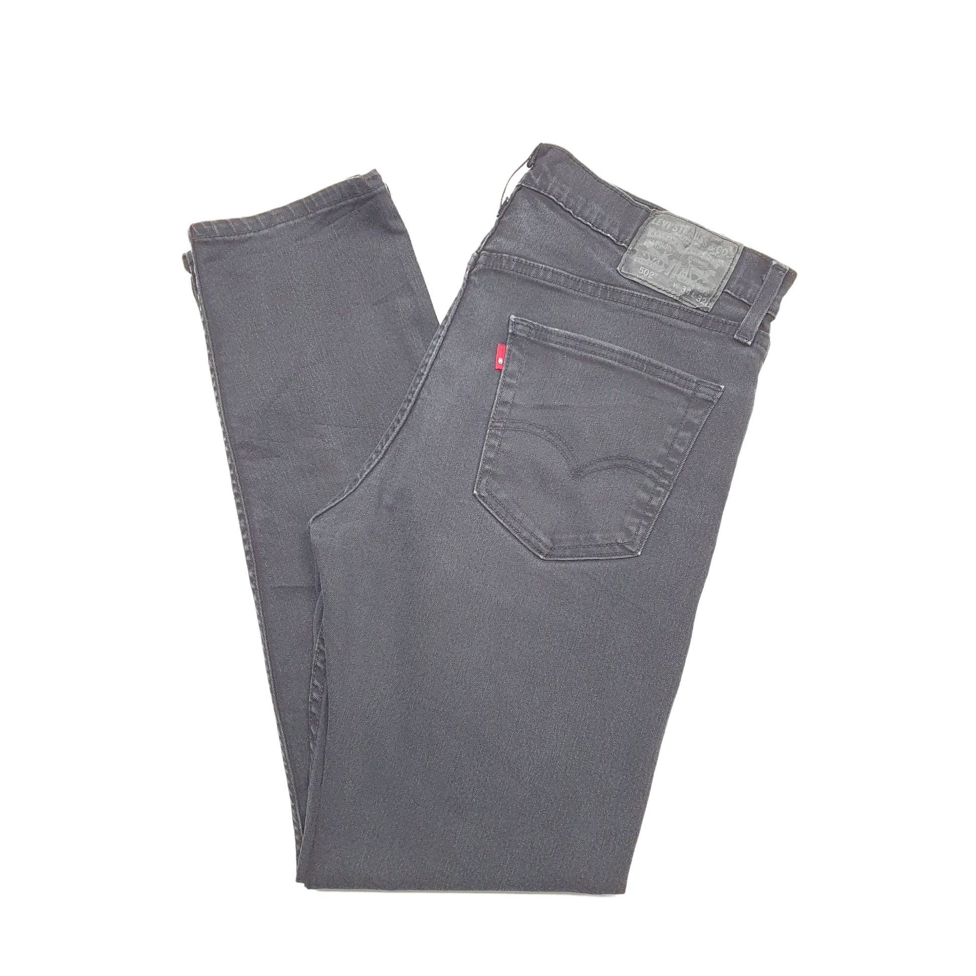 Levis 502 Regular Fit Jeans W34 L32 Black
