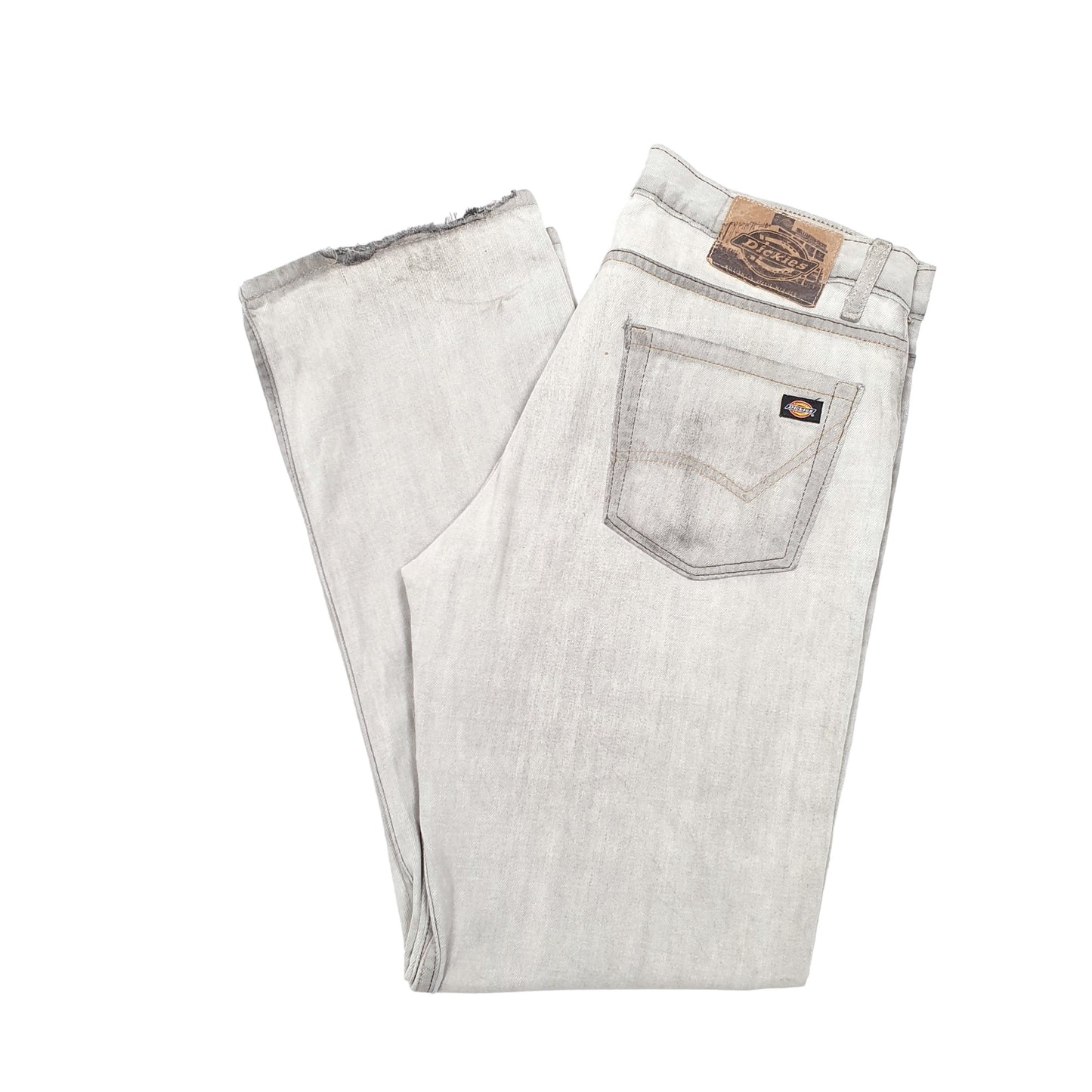 Mens Grey Dickies Straight Casual JeansW34 L32