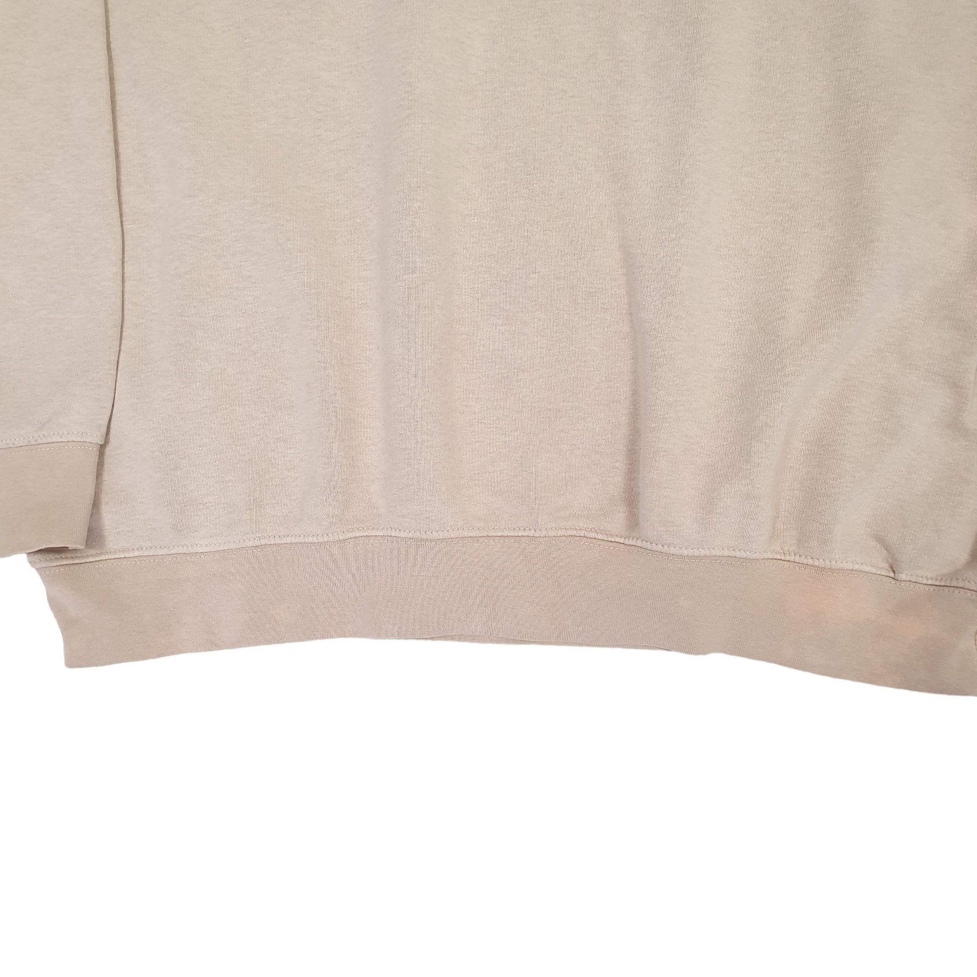 Mens Beige Nike Vintage 2000s Crewneck Jumper