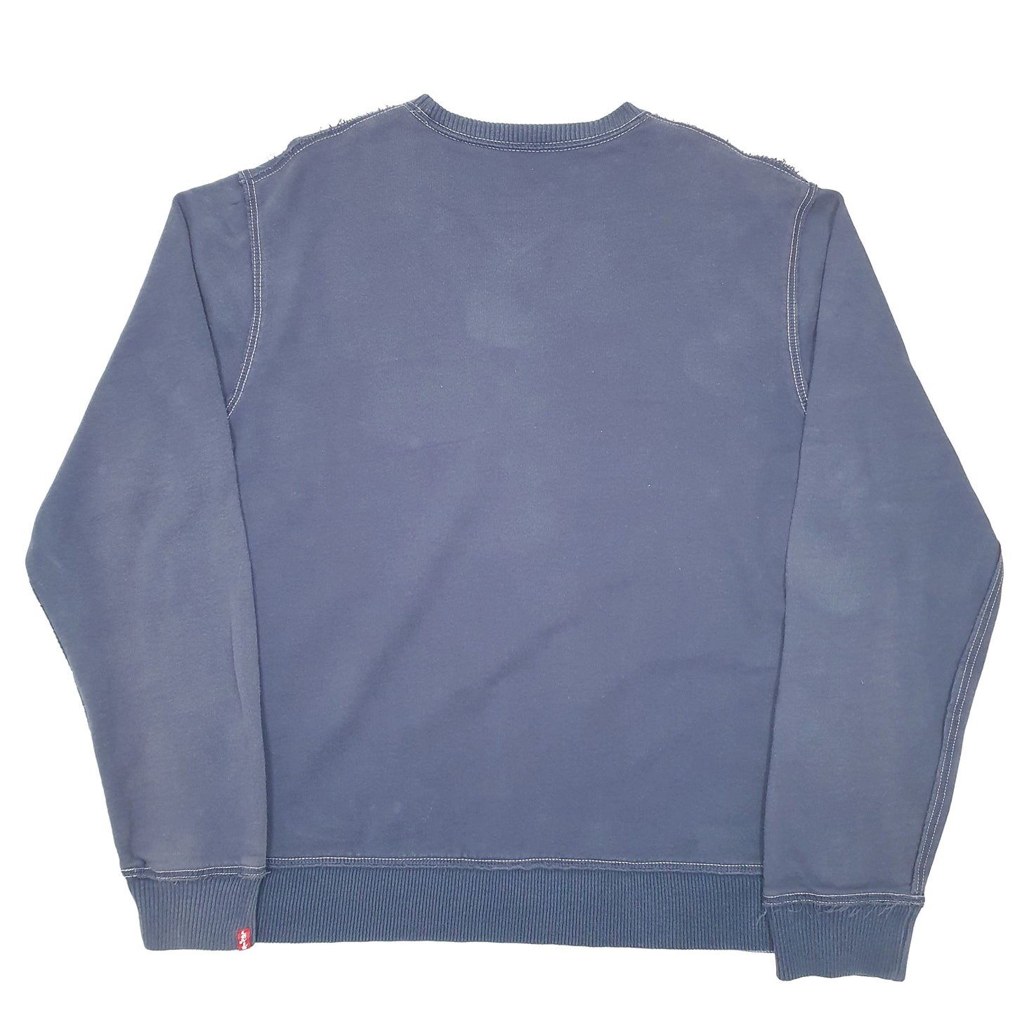 Mens Navy Levis Red Tab Crewneck Jumper
