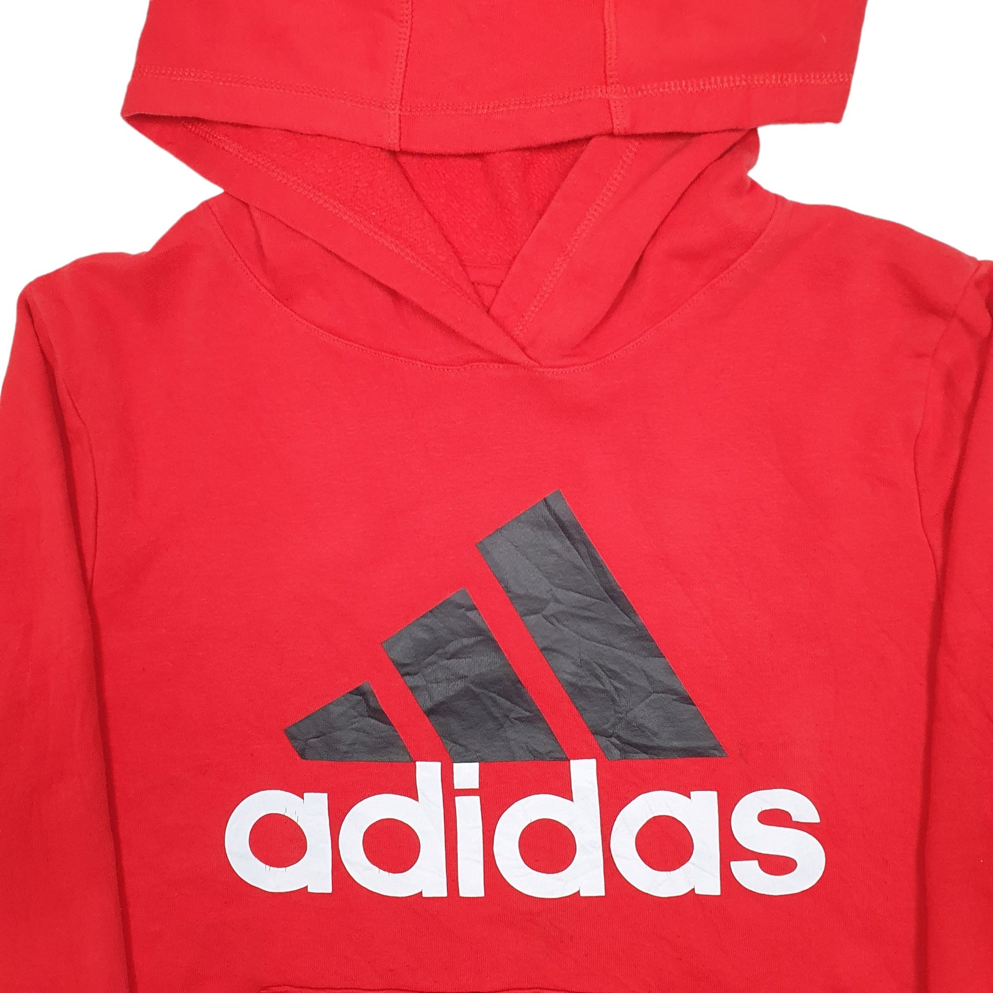 Mens Red Adidas  Hoodie Jumper