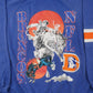 Mens Blue NFL Vintage 1990s Denver Broncos Football Crewneck Jumper