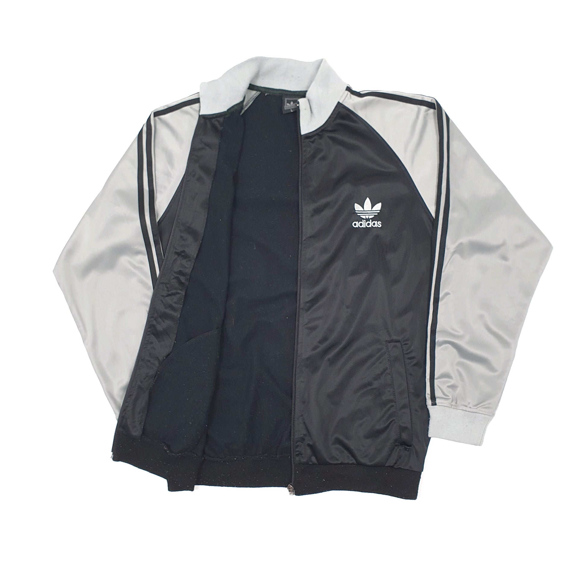 Mens Black Adidas Originals Vintage Full Zip Jumper