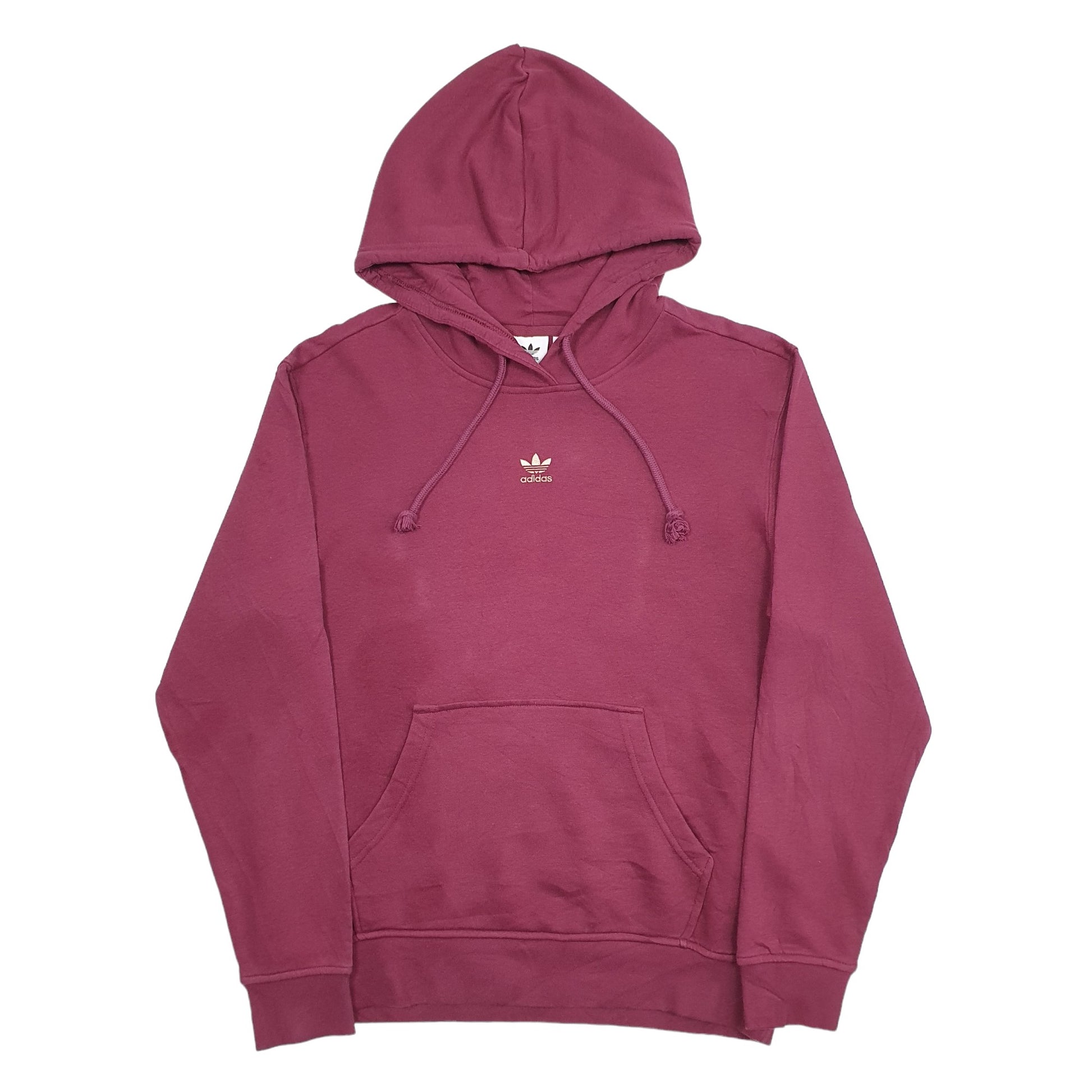 Mens Burgundy Adidas  Hoodie Jumper