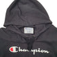 Womens Black Champion Spellout Hoodie Jumper