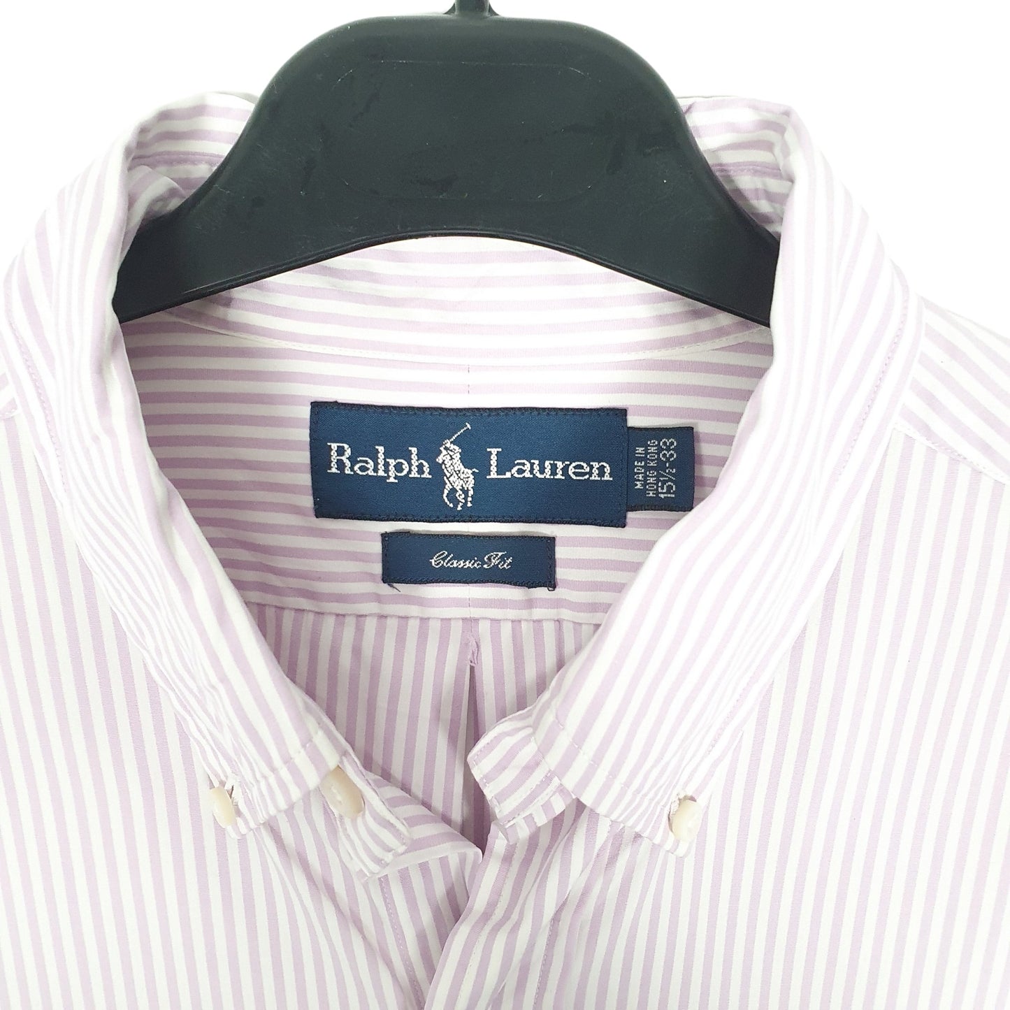 Ralph Lauren Long Sleeve Classic Fit Striped Shirt Pink