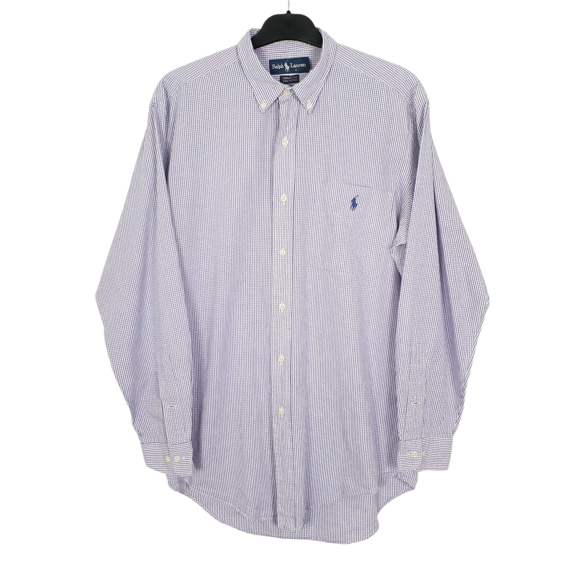 Ralph Lauren Long Sleeve Yarmouth Fit Check Shirt Purple
