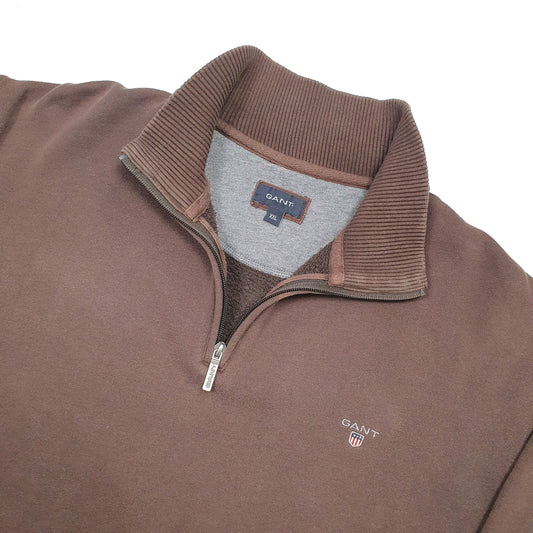 GANT Quarter Zip XL Brown