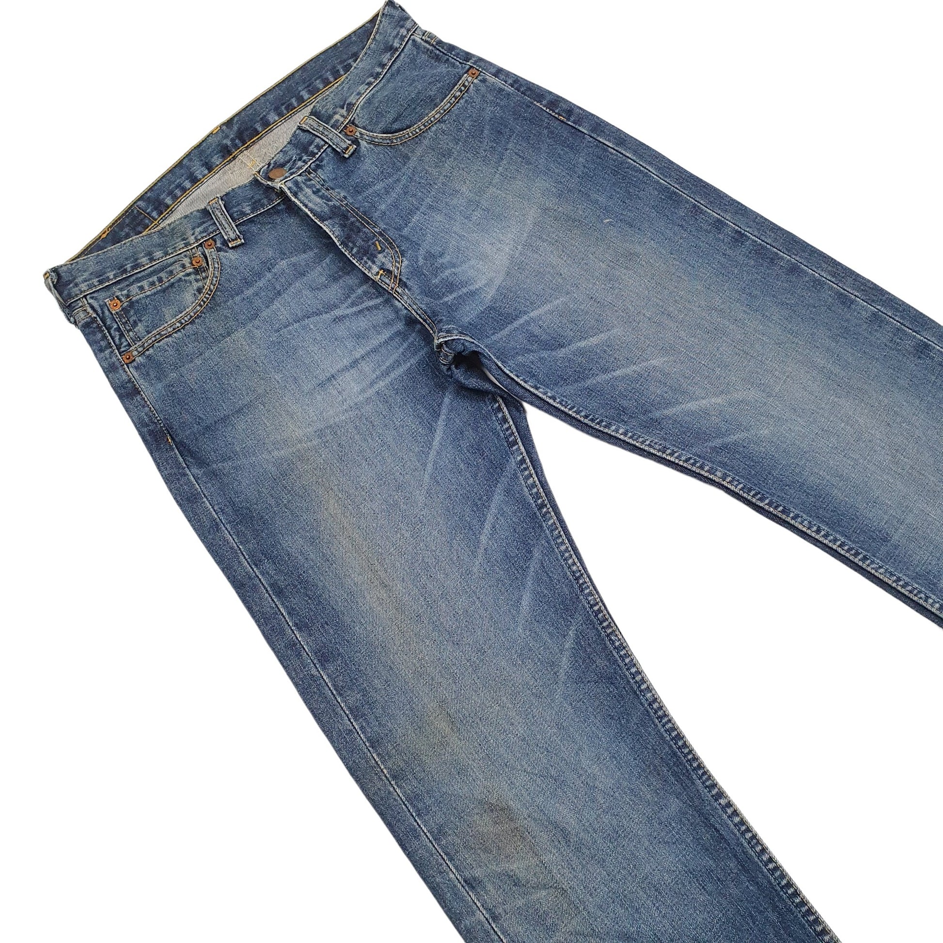 Mens Blue Levis Vintage 505 JeansW33 L31