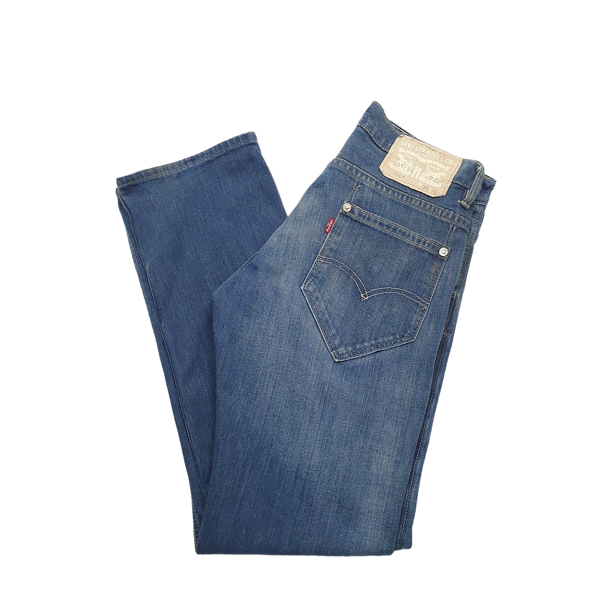 Levis 514 Straight Fit Jeans W30 L32 Blue