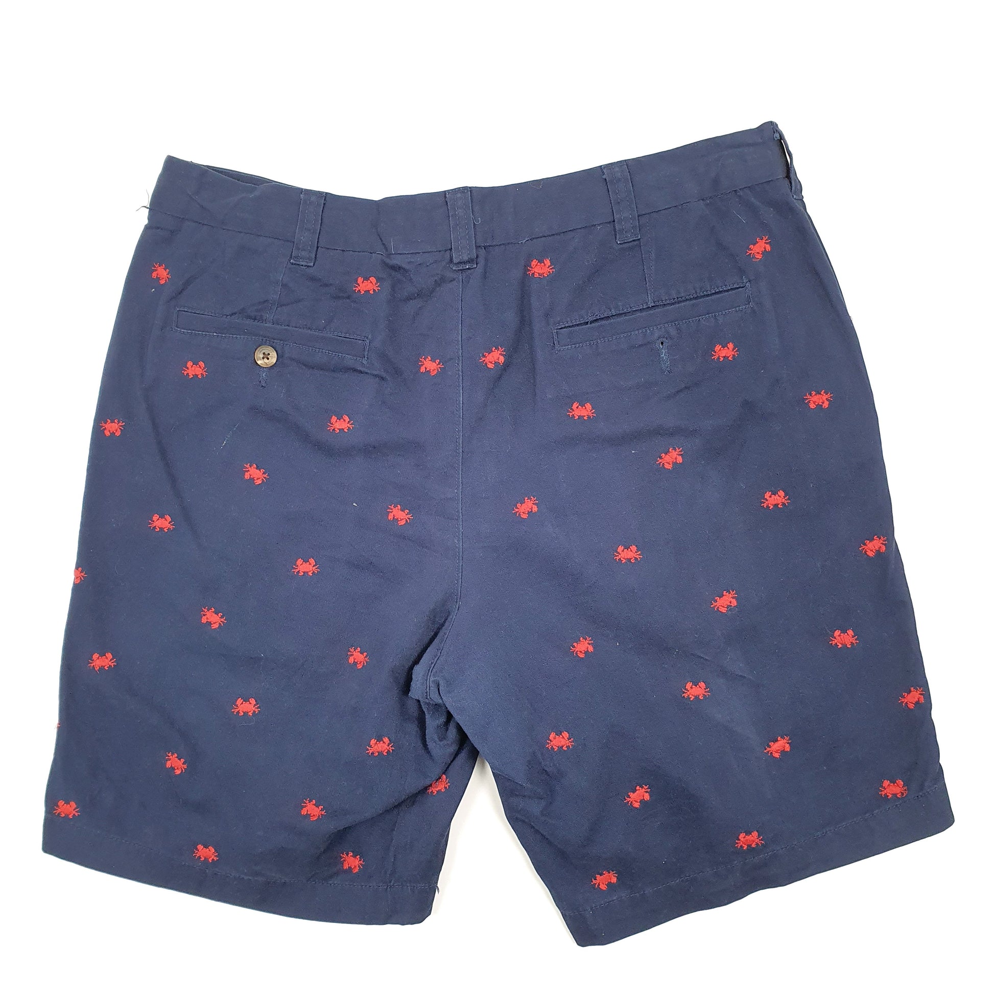 Club Room Navy Chino Shorts W34 Navy
