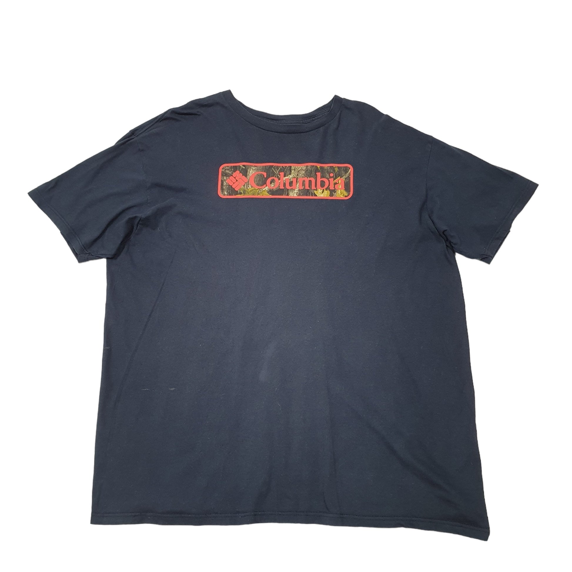 Mens Navy Columbia Sportswear  Short Sleeve T Shirt