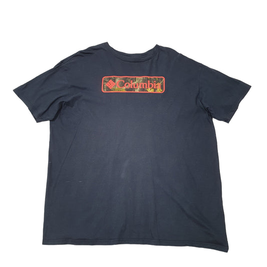 Mens Navy Columbia Sportswear  Short Sleeve T Shirt