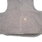 Mens Grey Carhartt Gravel Sherpa Lined Mock Neck Gilet Vest  Coat